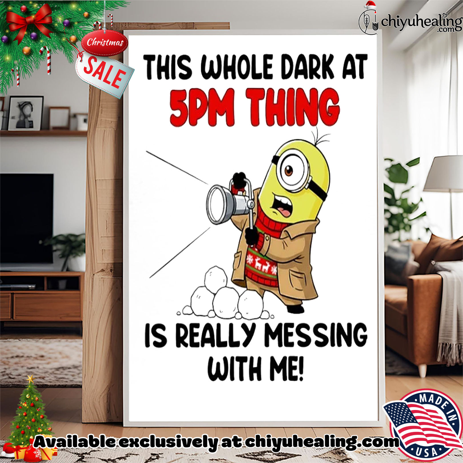 Minion this whole dark at 5pm thing is really messing with me shirt, Hoodie, Sweatshirt, Poster Canvas, Mug, Ornaments Minion this whole dark at 5pm thing is really messing with me shirt, Hoodie, Sweatshirt, Poster Canvas, Mug, Ornaments