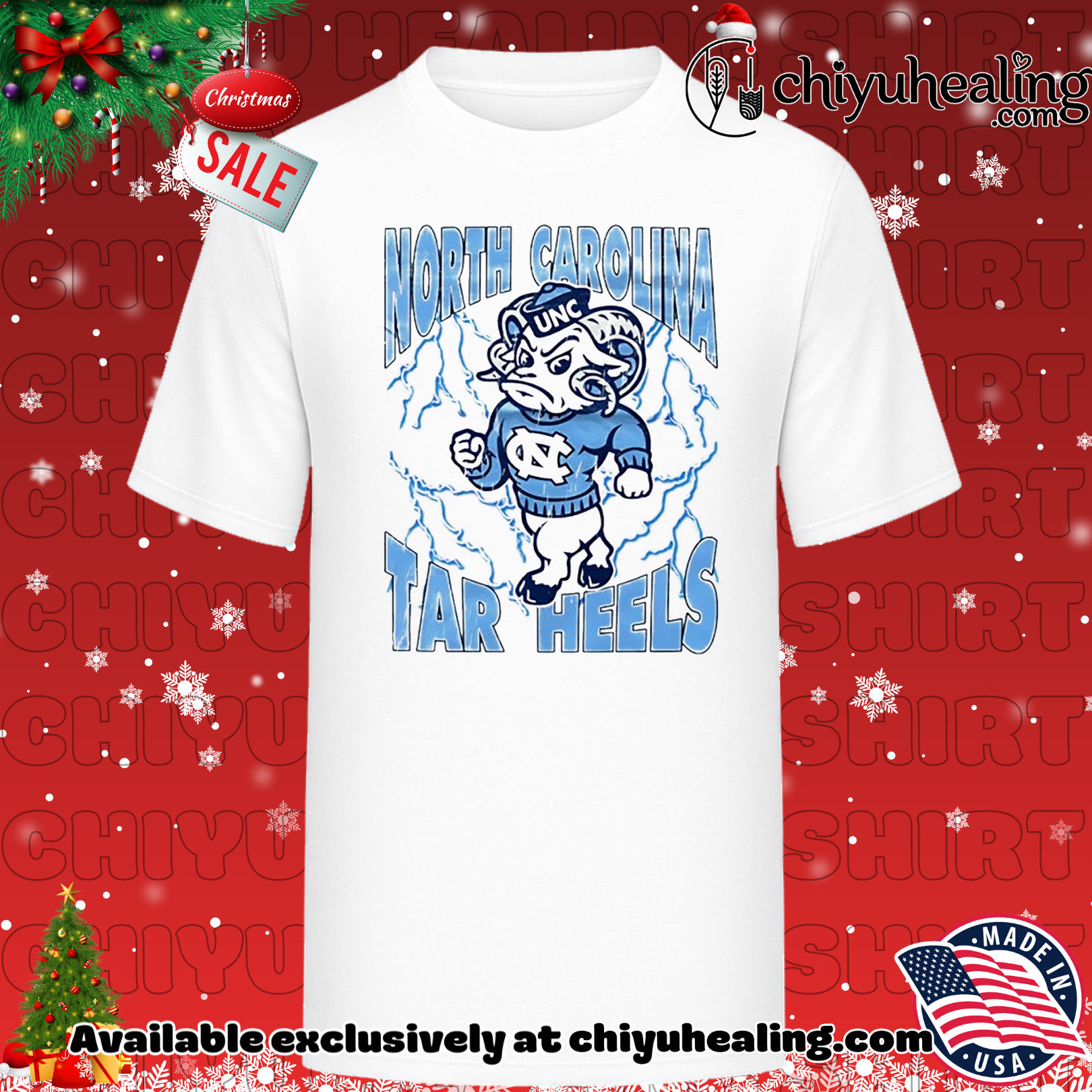 North Carolina Tar Heels basketball running 2025 mascot Christmas ornament, Hoodie, Sweatshirt, Poster Canvas, Mug, Ornaments