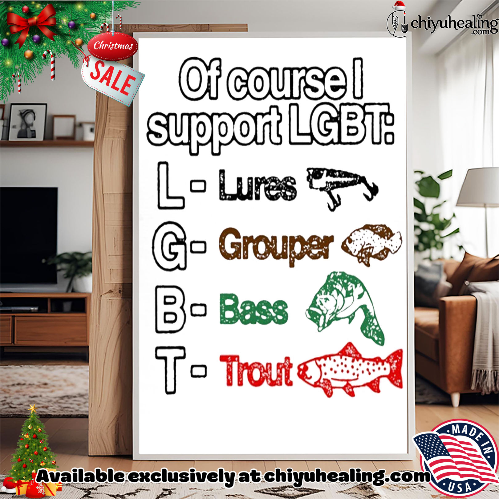 Of course support LGBT Lures Grouper Bass Trout shirt, Hoodie, Sweatshirt, Poster Canvas, Mug, Ornaments Of course support LGBT Lures Grouper Bass Trout shirt, Hoodie, Sweatshirt, Poster Canvas, Mug, Ornaments