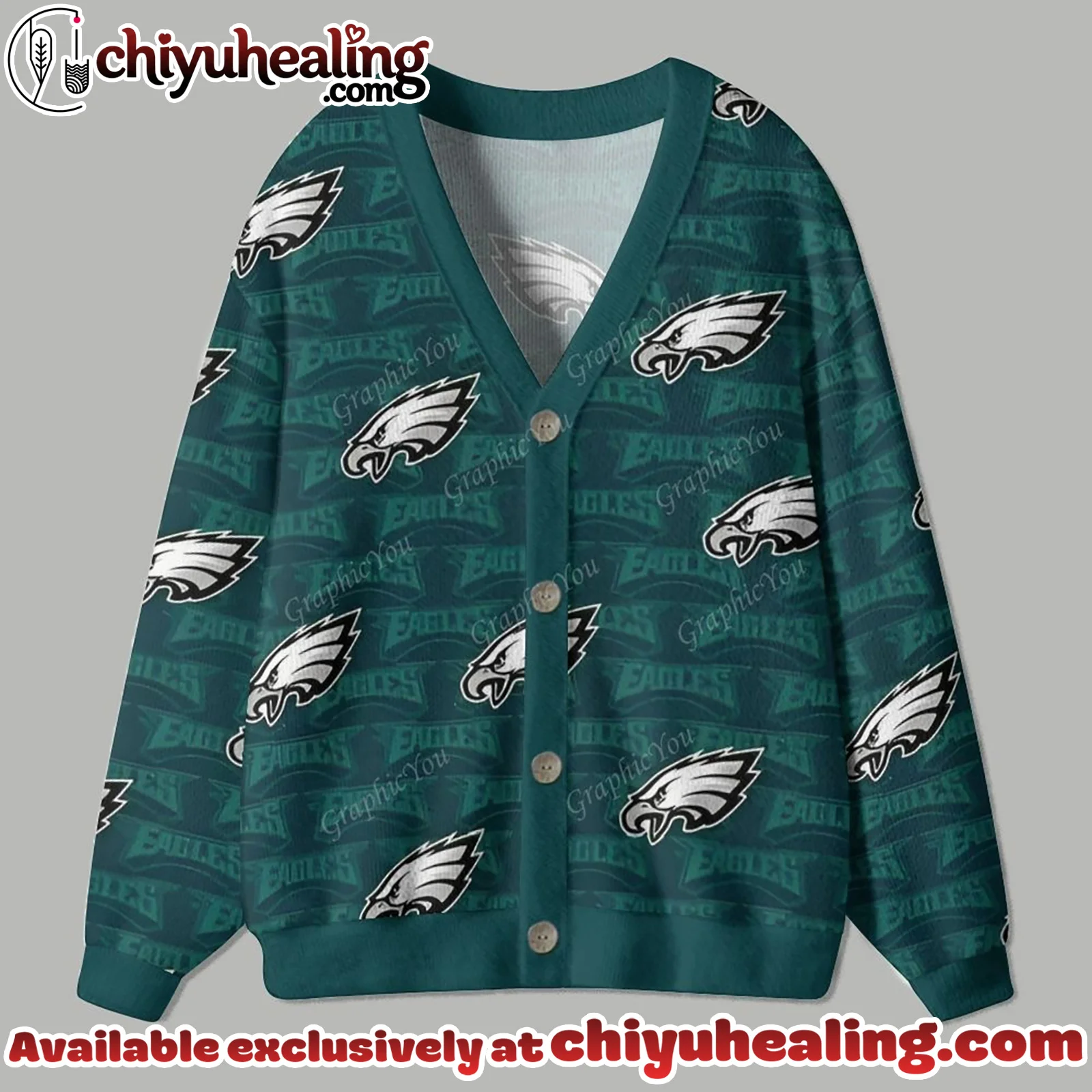 Philadelphia Eagles Cardigan Christmas Sweater, Ugly Sweatshirt, Shirt, Hoodie, All Team NFL