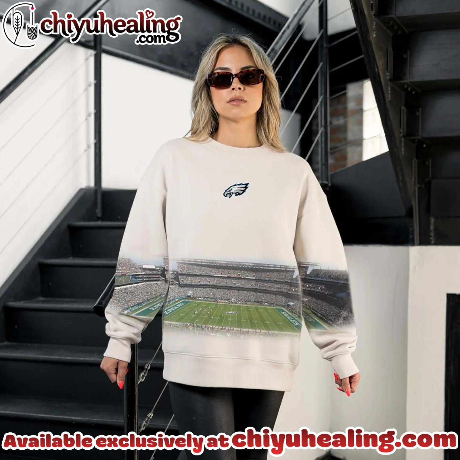 PHILADELPHIA EAGLES POWER MOVE PREMIUM DROP SHOULDER SWEATSHIRT, Shirt, Hoodie, All Team NFL