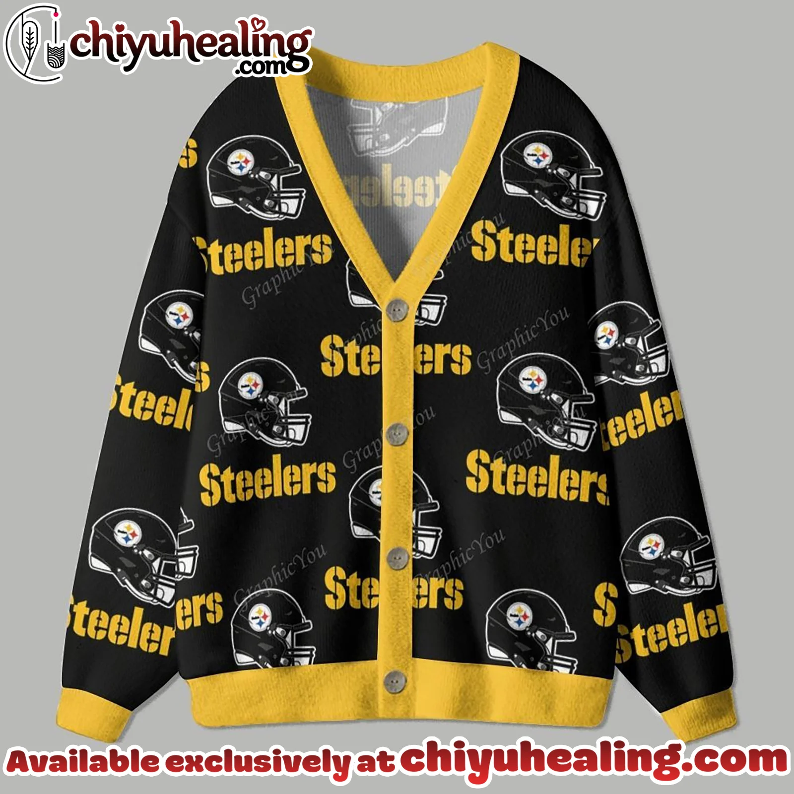 Pittsburgh Steelers Cardigan Christmas Sweater, Ugly Sweatshirt, Shirt, Hoodie, All Team NFL