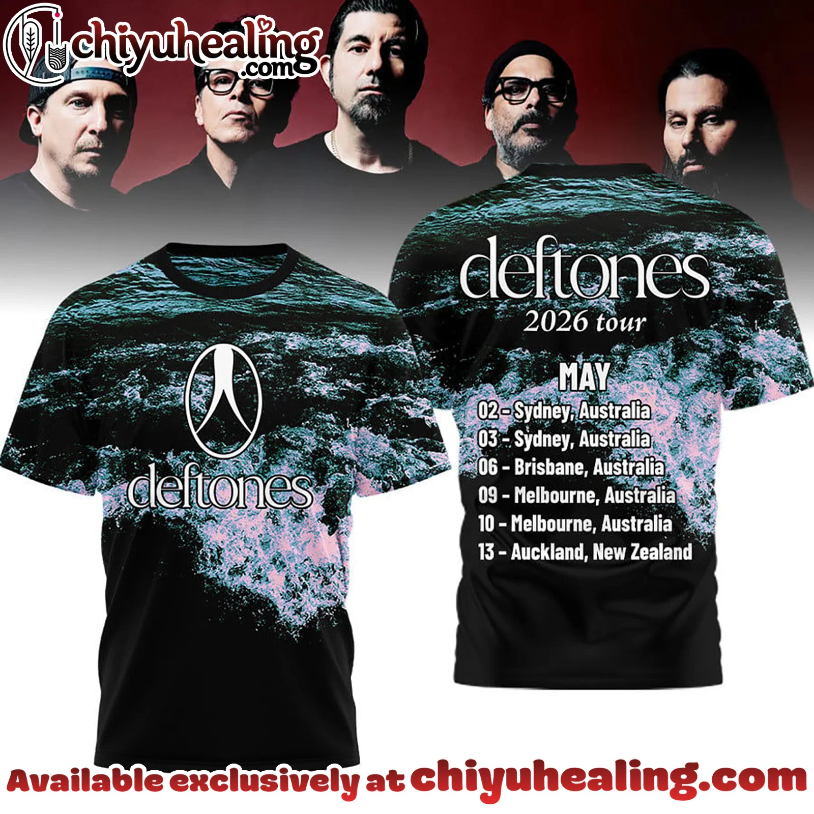 Premium Deftones Tour 2026  Shirt, Hoodie, Sweatshirt
