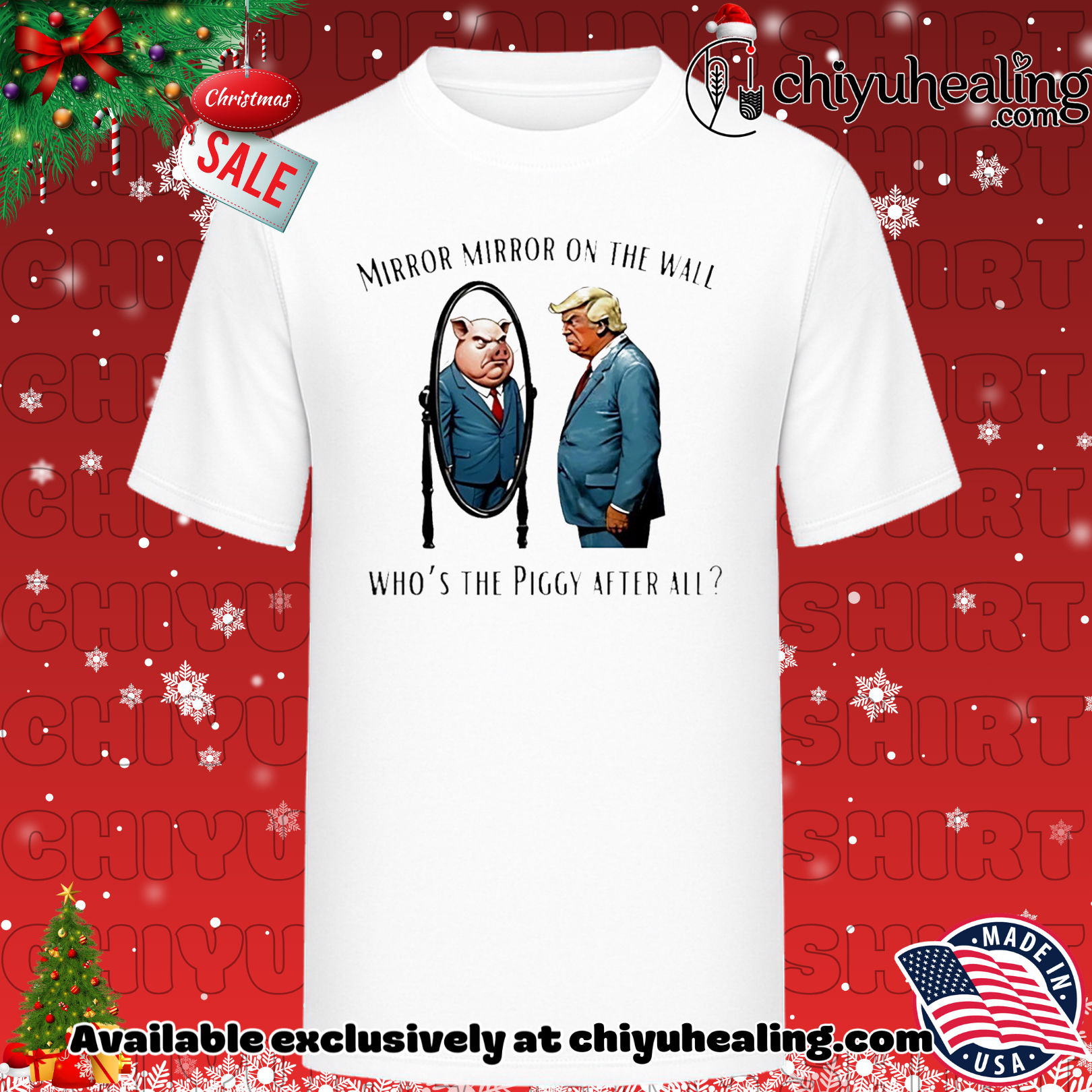 Quiet Piggy Anti Trump Sarcasti who's the Piggy after all shirt, Hoodie, Sweatshirt, Poster Canvas, Mug, Ornaments