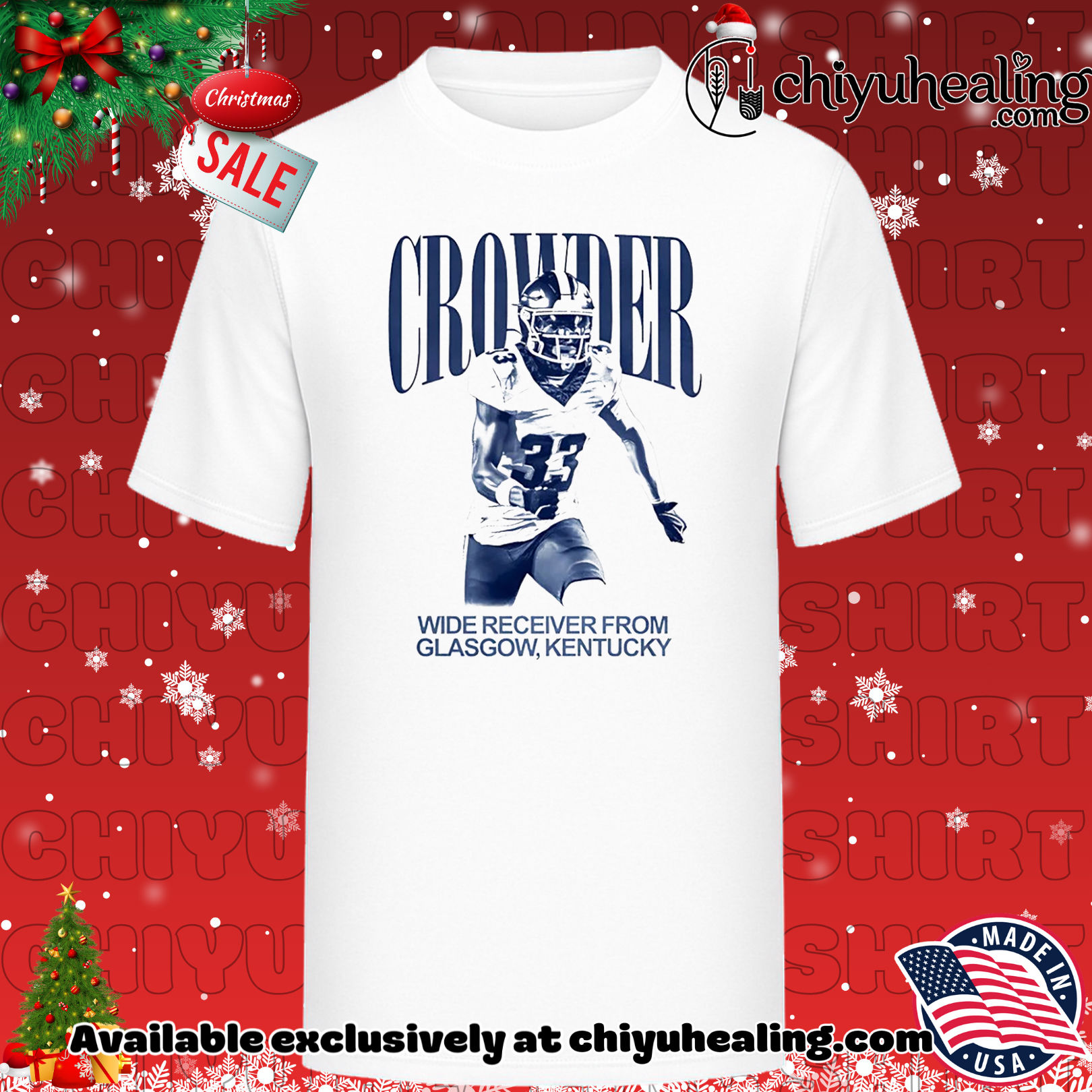 Rico Crowder Kentucky Wildcats Wide Receiver from Glasgow shirt, Hoodie, Sweatshirt, Poster Canvas, Mug, Ornaments