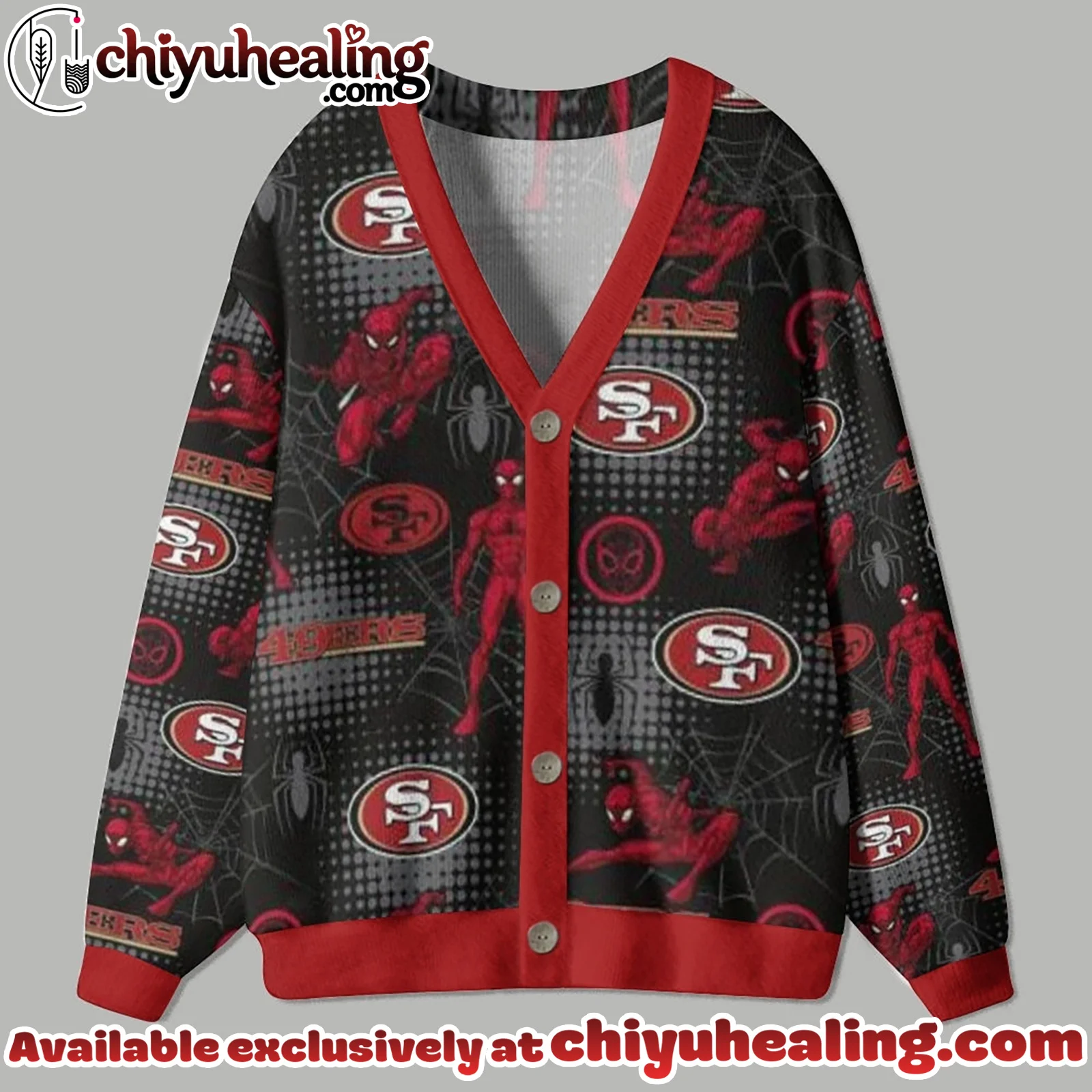 San Francisco 49ers Ugly Cardigan Christmas Sweater, Ugly Sweatshirt, Shirt, Hoodie, All Team NFL