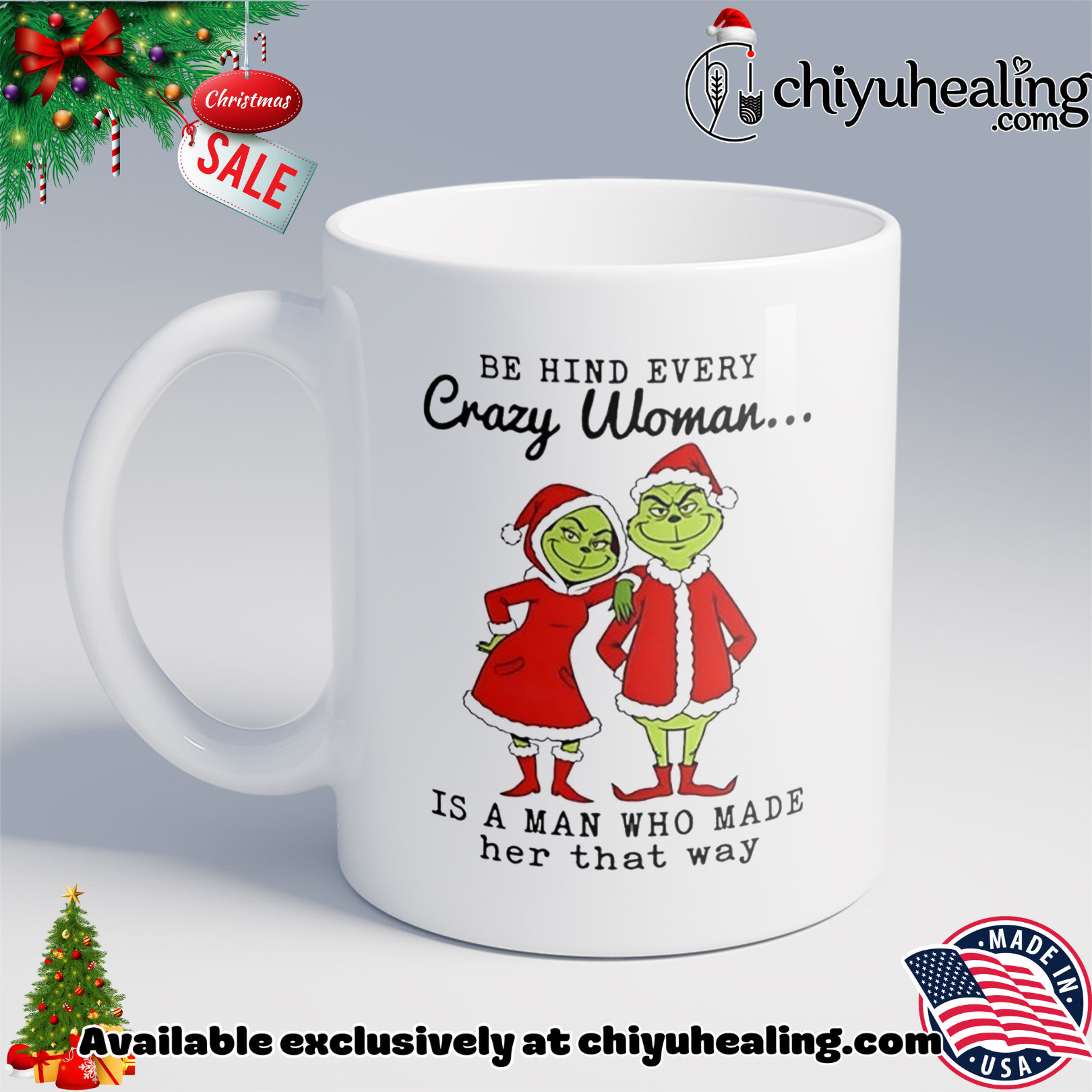Santa Grinch be hind every crazy woman is a man who made her that way Christmas ornament, Hoodie, Sweatshirt, Poster Canvas, Mug, Ornaments 6 Santa Grinch be hind every crazy woman is a man who made her that way Christmas ornament, Hoodie, Sweatshirt, Poster Canvas, Mug, Ornaments