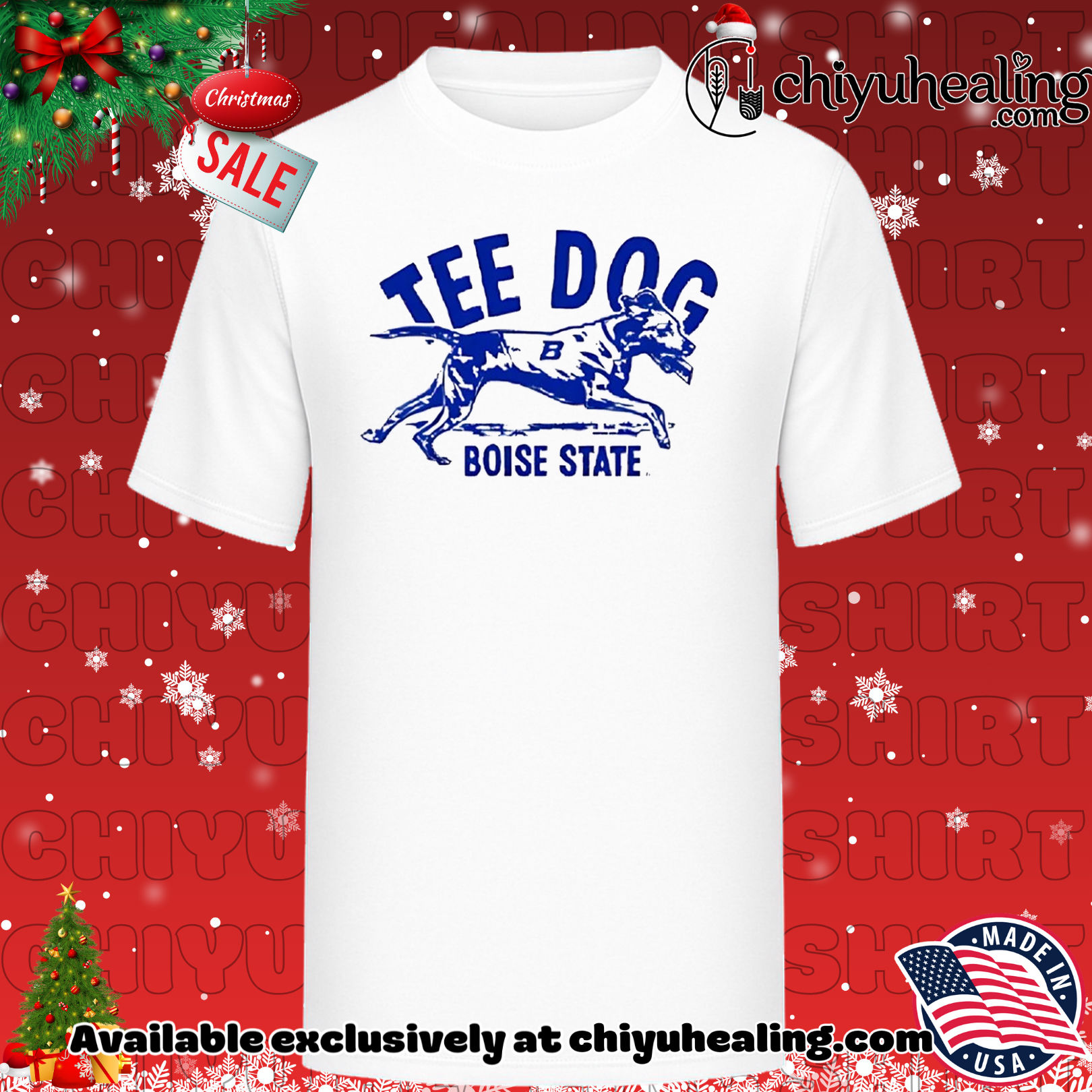 Tee dog Boise State shirt, Hoodie, Sweatshirt, Poster Canvas, Mug, Ornaments