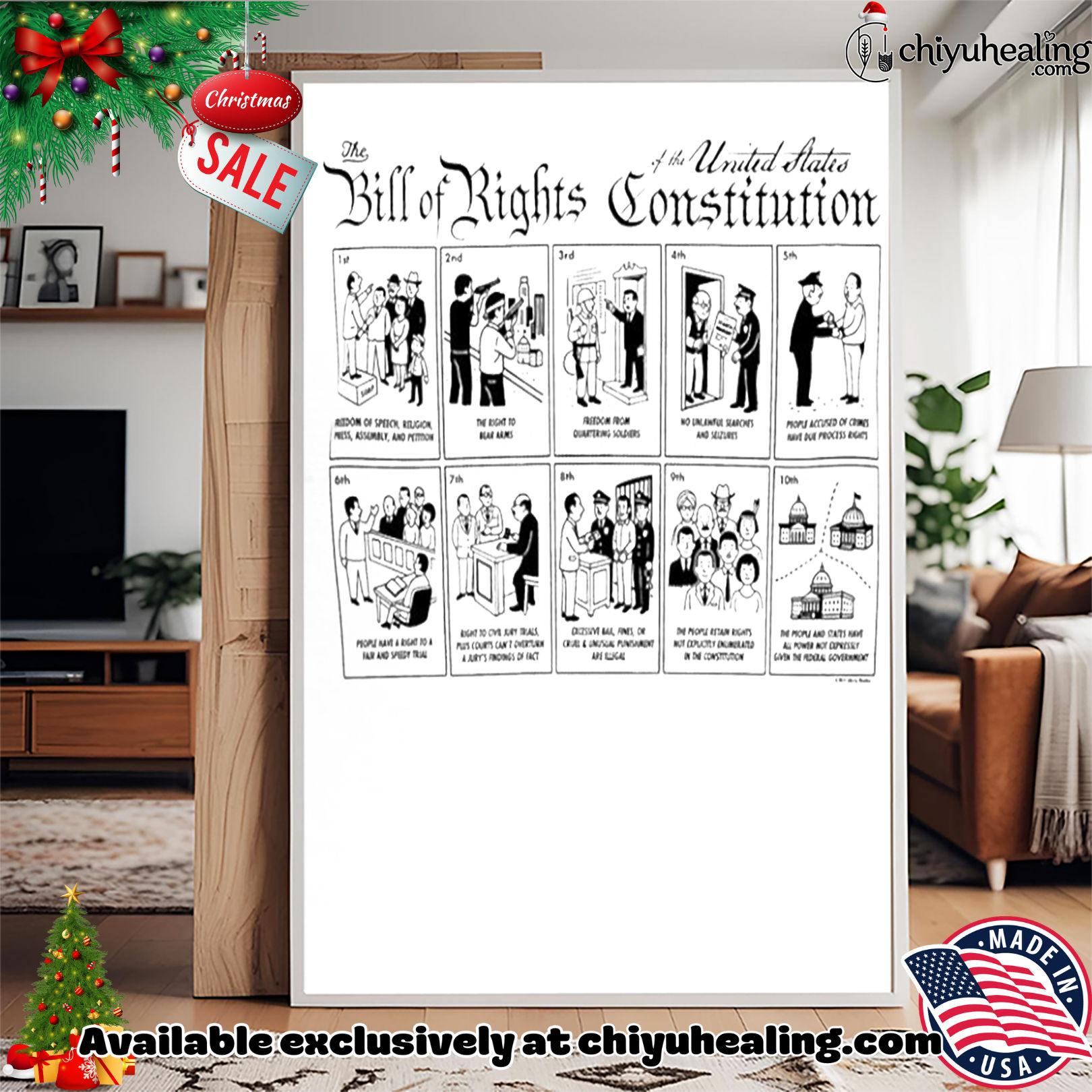 The Illustrated Bill of Rights Ringer '25 shirt, Hoodie, Sweatshirt, Poster Canvas, Mug, Ornaments 15 the illustrated bill of rights ringer 25 shirt hoodie sweatshirt tank top