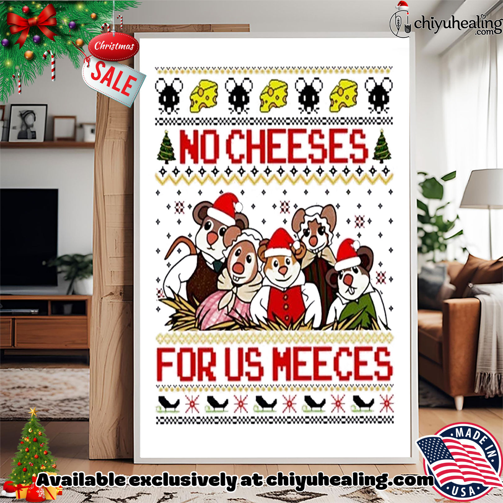 The Muppets Christmas Carol No Cheeses Christmas Christmas ornament, Hoodie, Sweatshirt, Poster Canvas, Mug, Ornaments 4 The Muppets Christmas Carol No Cheeses Christmas Christmas ornament, Hoodie, Sweatshirt, Poster Canvas, Mug, Ornaments