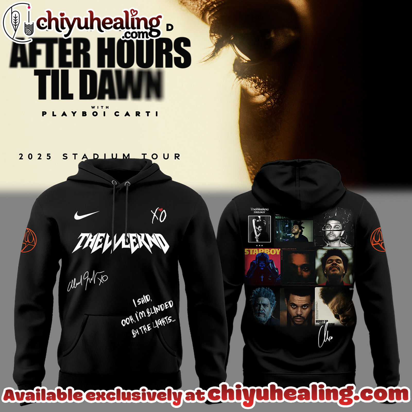 The Weeknd After Hours Till Dawn Tour Hoodie - Ver 2