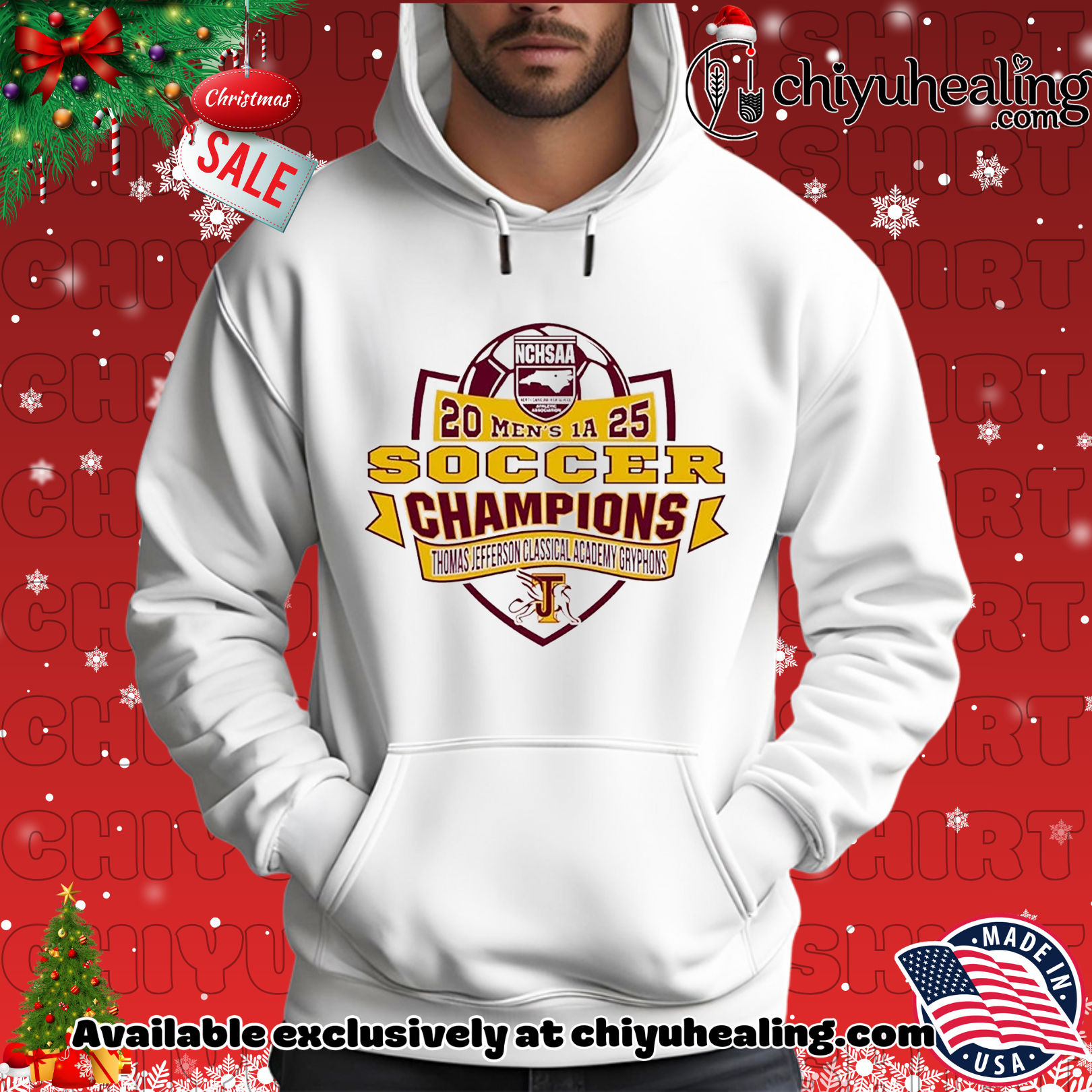 Thomas Jefferson Classical Academy Gryphons NCHSAA Soccer Division1A Champions 2025 Christmas ornament, Hoodie, Sweatshirt, Poster Canvas, Mug, Ornaments 2 Thomas Jefferson Classical Academy Gryphons NCHSAA Soccer Division1A Champions 2025 Christmas ornament, Hoodie, Sweatshirt, Poster Canvas, Mug, Ornaments