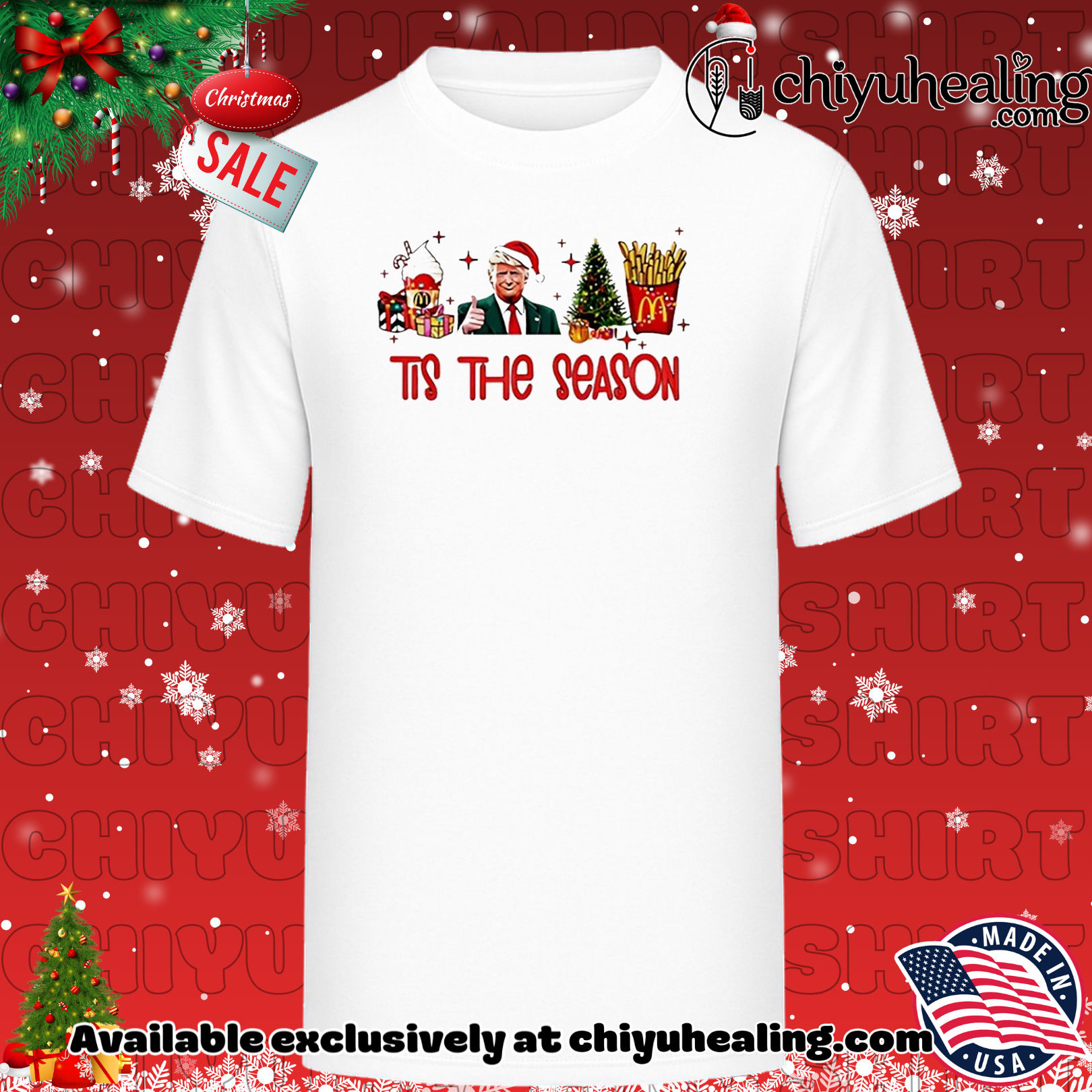 Tis the season Donald Trump Christmas shirt, Hoodie, Sweatshirt, Poster Canvas, Mug, Ornaments