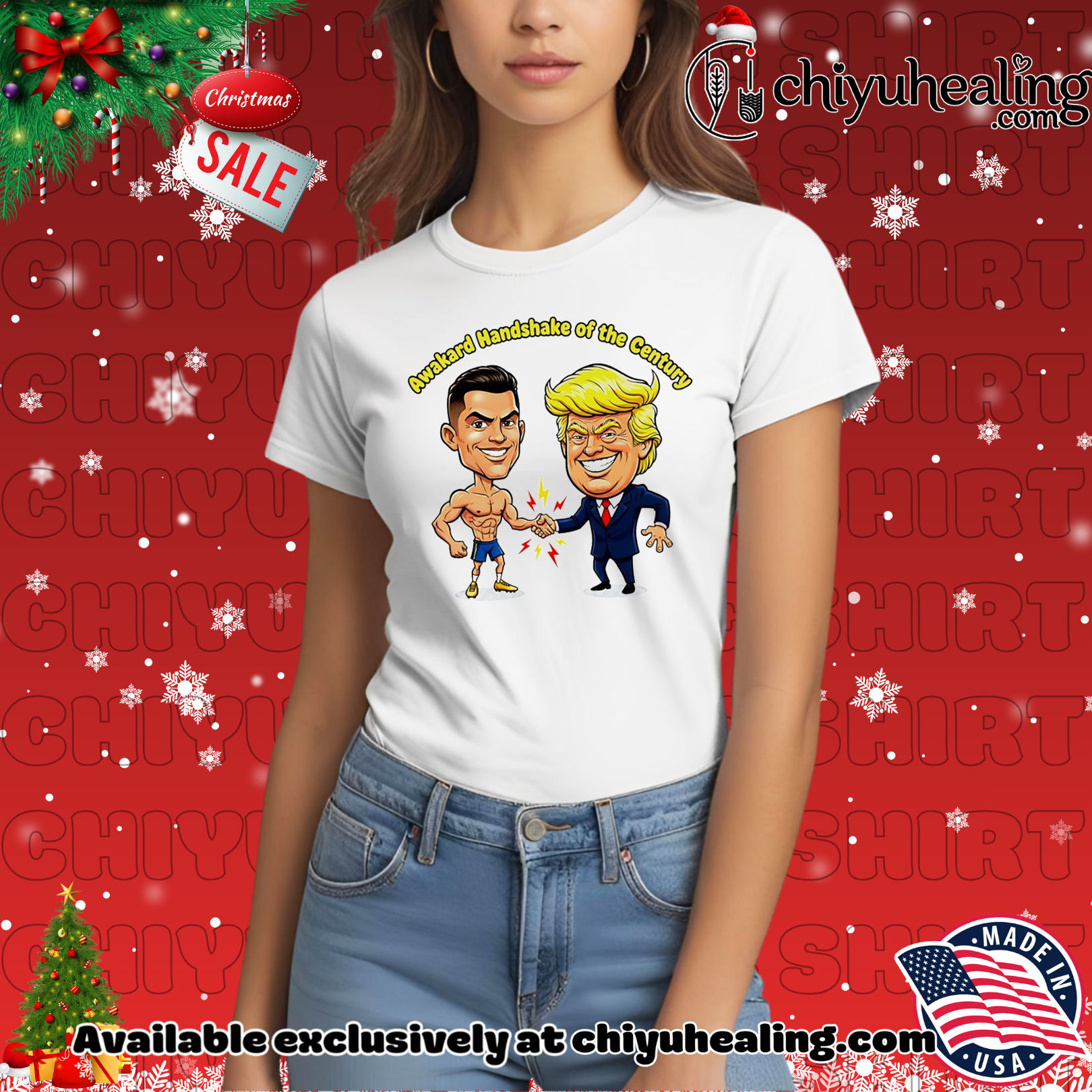 Trump and Ronaldo Awkward Handshake of the Century shirt, Hoodie, Sweatshirt, Poster Canvas, Mug, Ornaments 7 Trump and Ronaldo Awkward Handshake of the Century shirt, Hoodie, Sweatshirt, Poster Canvas, Mug, Ornaments