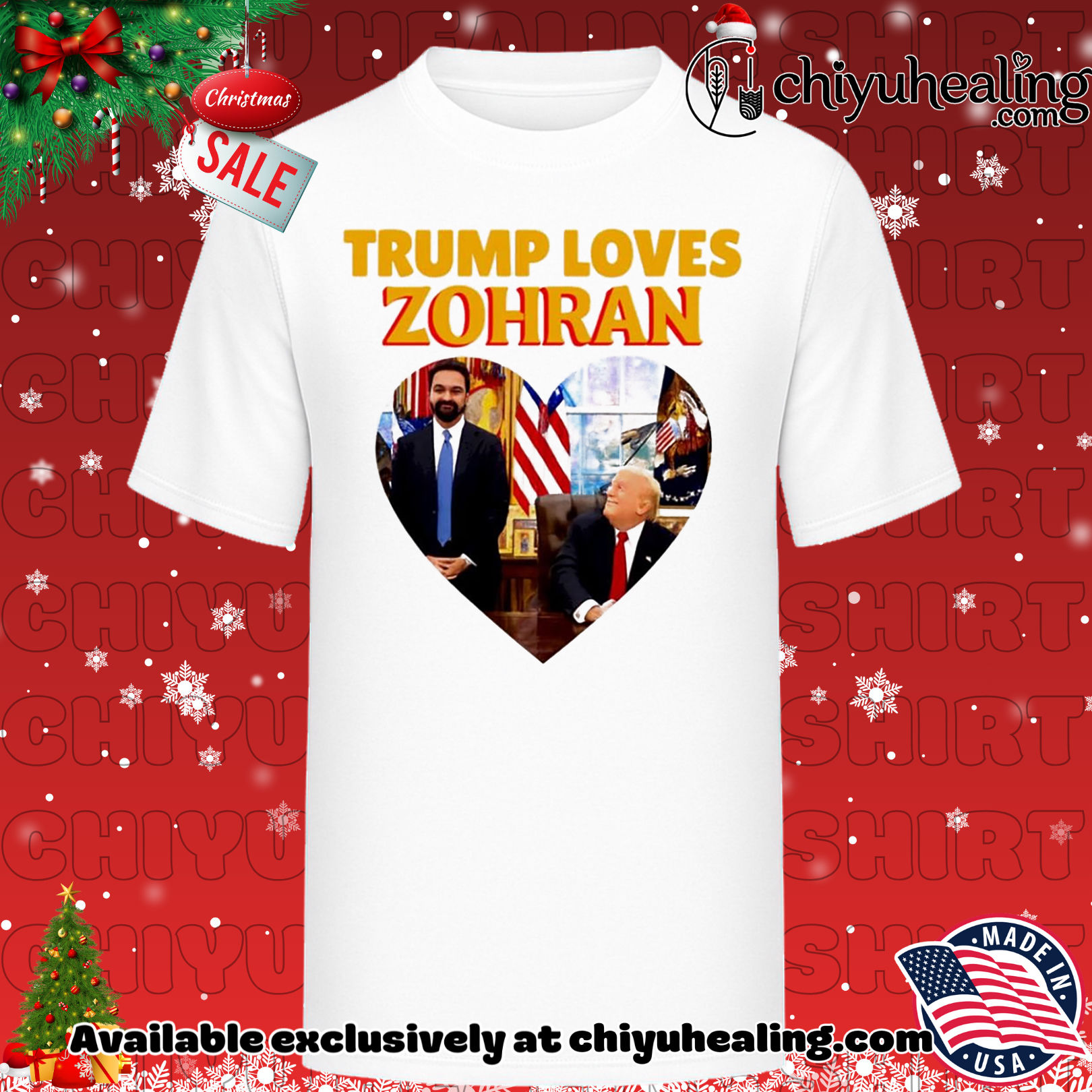 Trump Loves Zohran Mamdani 2025 shirt, Hoodie, Sweatshirt, Poster Canvas, Mug, Ornaments