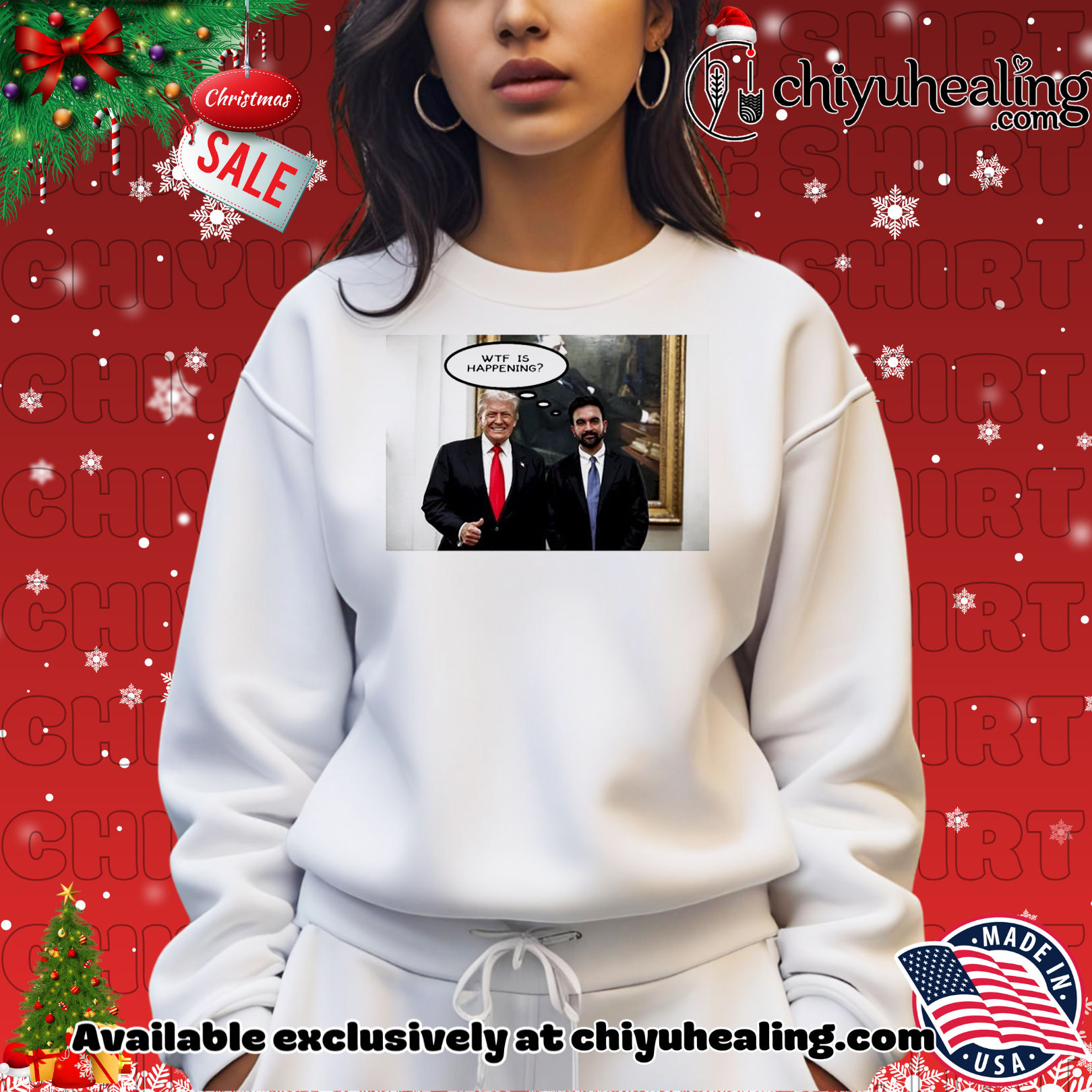 Trump Zohran Mamdani wtf is happening 2025 shirt, Hoodie, Sweatshirt, Poster Canvas, Mug, Ornaments Trump Zohran Mamdani wtf is happening 2025 shirt, Hoodie, Sweatshirt, Poster Canvas, Mug, Ornaments