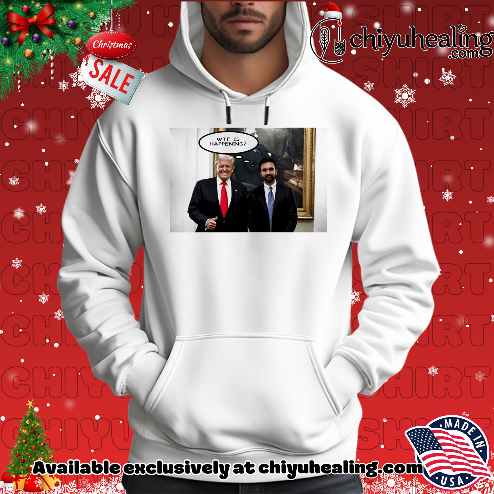 Trump Zohran Mamdani wtf is happening 2025 shirt, Hoodie, Sweatshirt, Poster Canvas, Mug, Ornaments 2 Trump Zohran Mamdani wtf is happening 2025 shirt, Hoodie, Sweatshirt, Poster Canvas, Mug, Ornaments