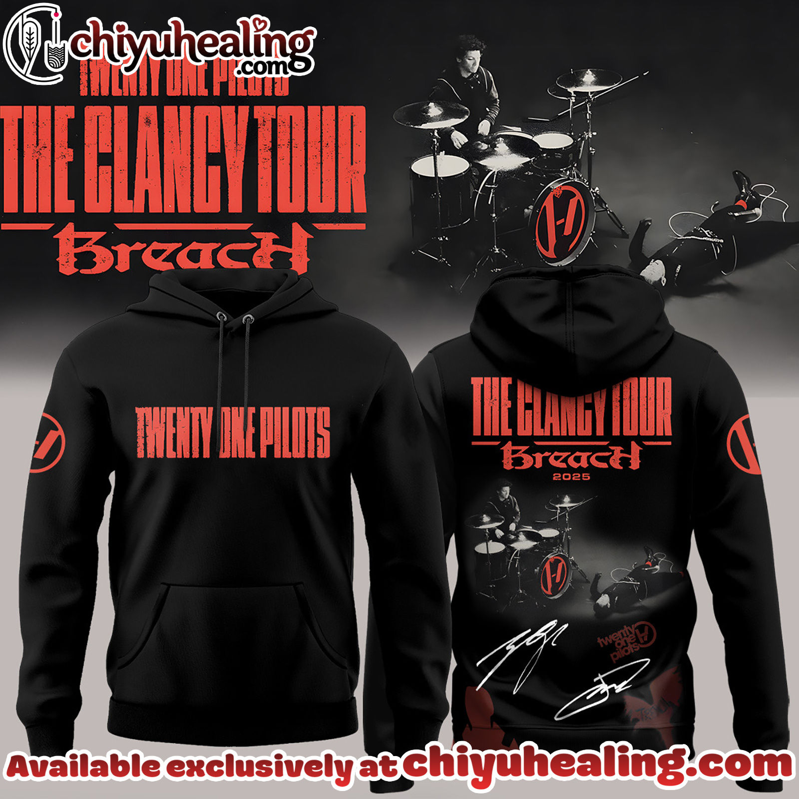 Twenty One Pilots The Clancy Tour Breach Hoodie - Ver 2