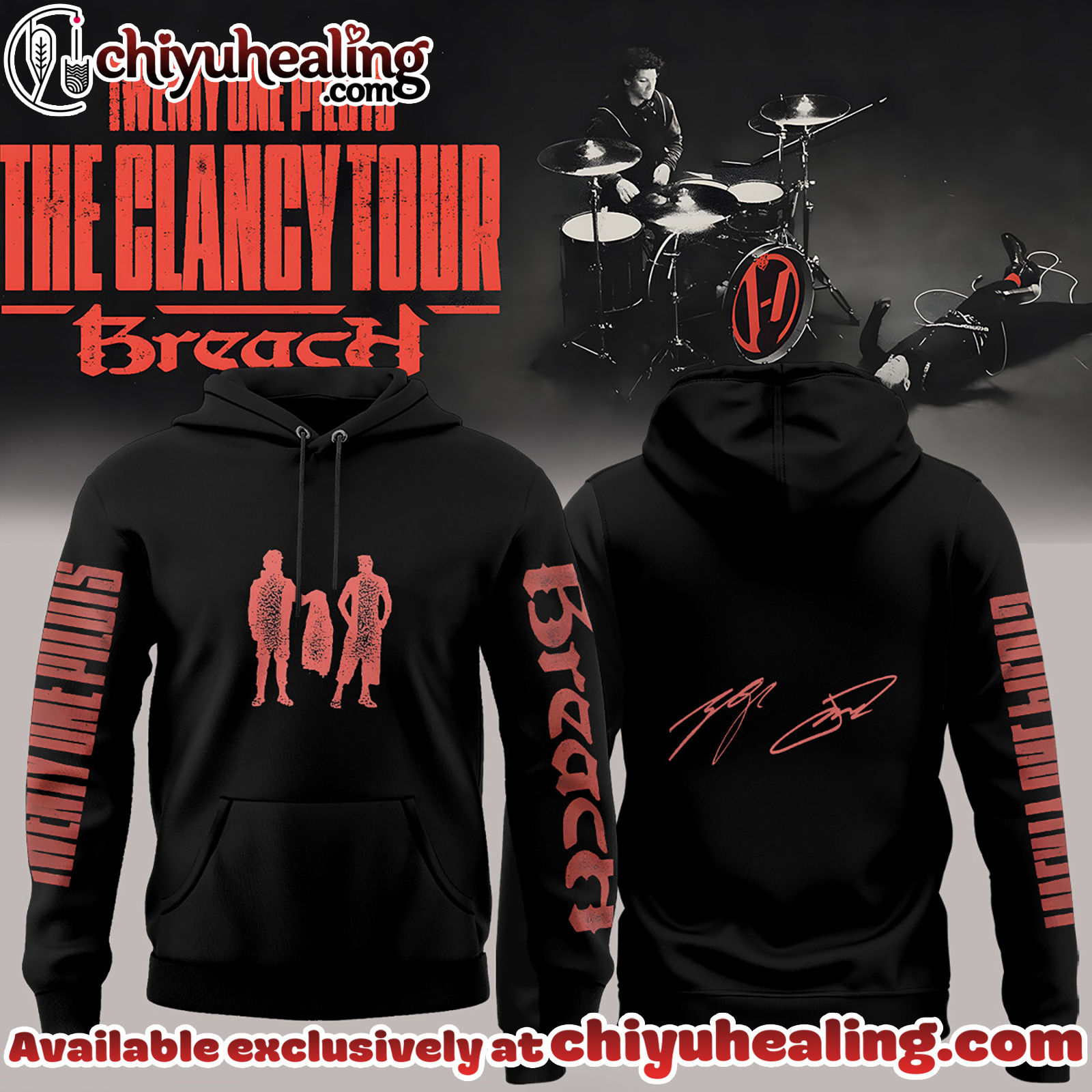 Twenty One Pilots The Clancy Tour Breach Hoodie - Ver 3