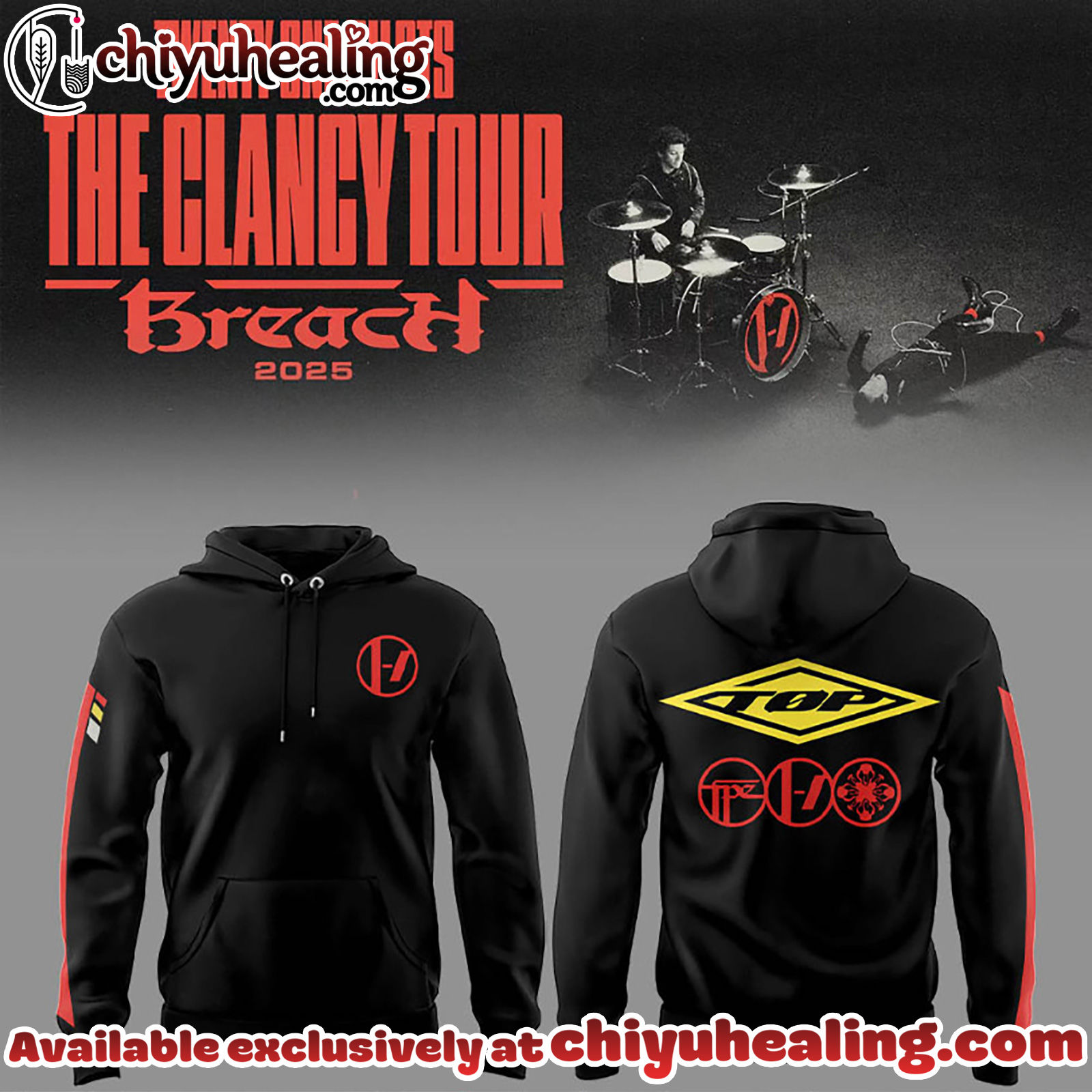 Twenty One Pilots The Clancy Tour Breach Hoodie - Ver 4