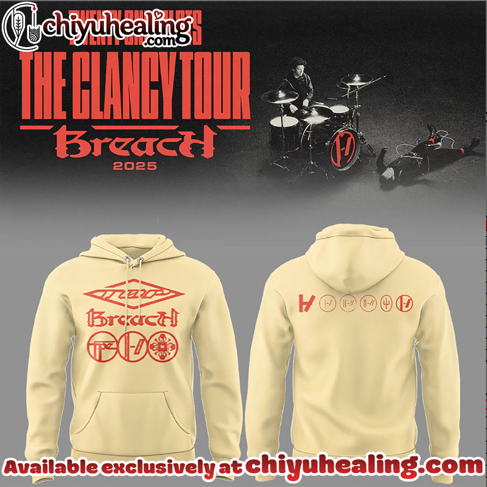 Twenty One Pilots The Clancy Tour Breach Hoodie - Ver 5