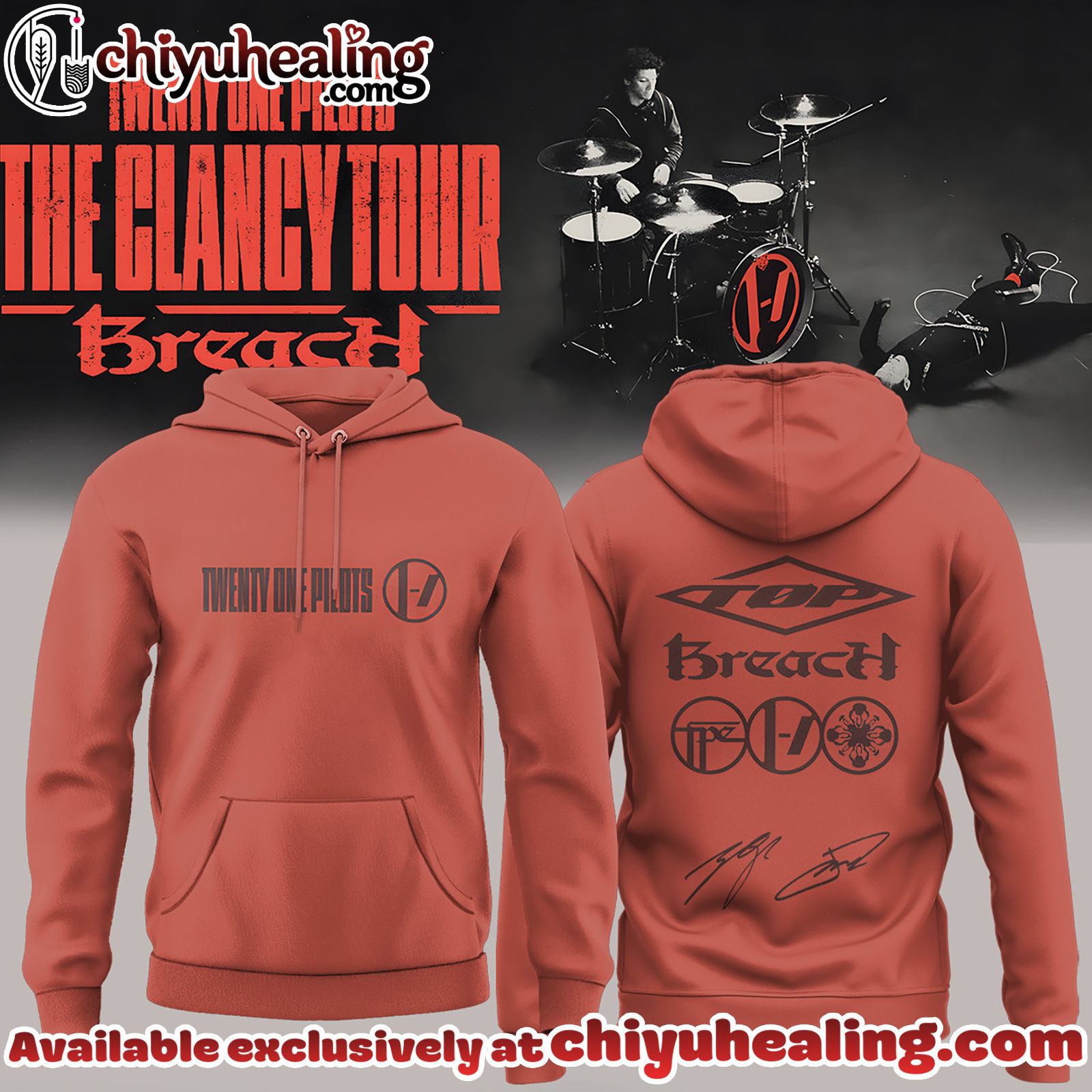 Twenty One Pilots The Clancy Tour Breach Hoodie