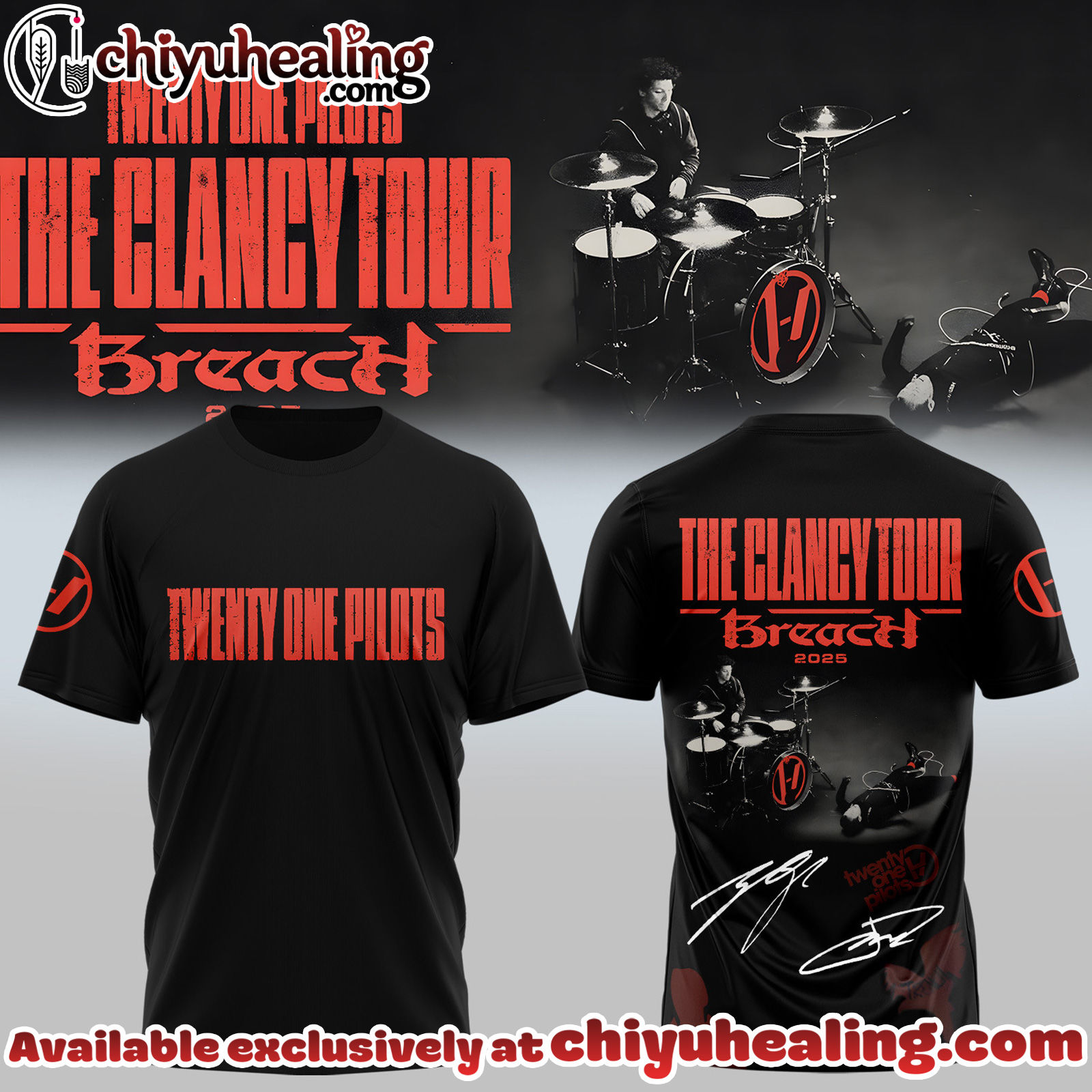 Twenty One Pilots The Clancy Tour Breach Shirt, Hoodie, Sweatshirt - Ver 2