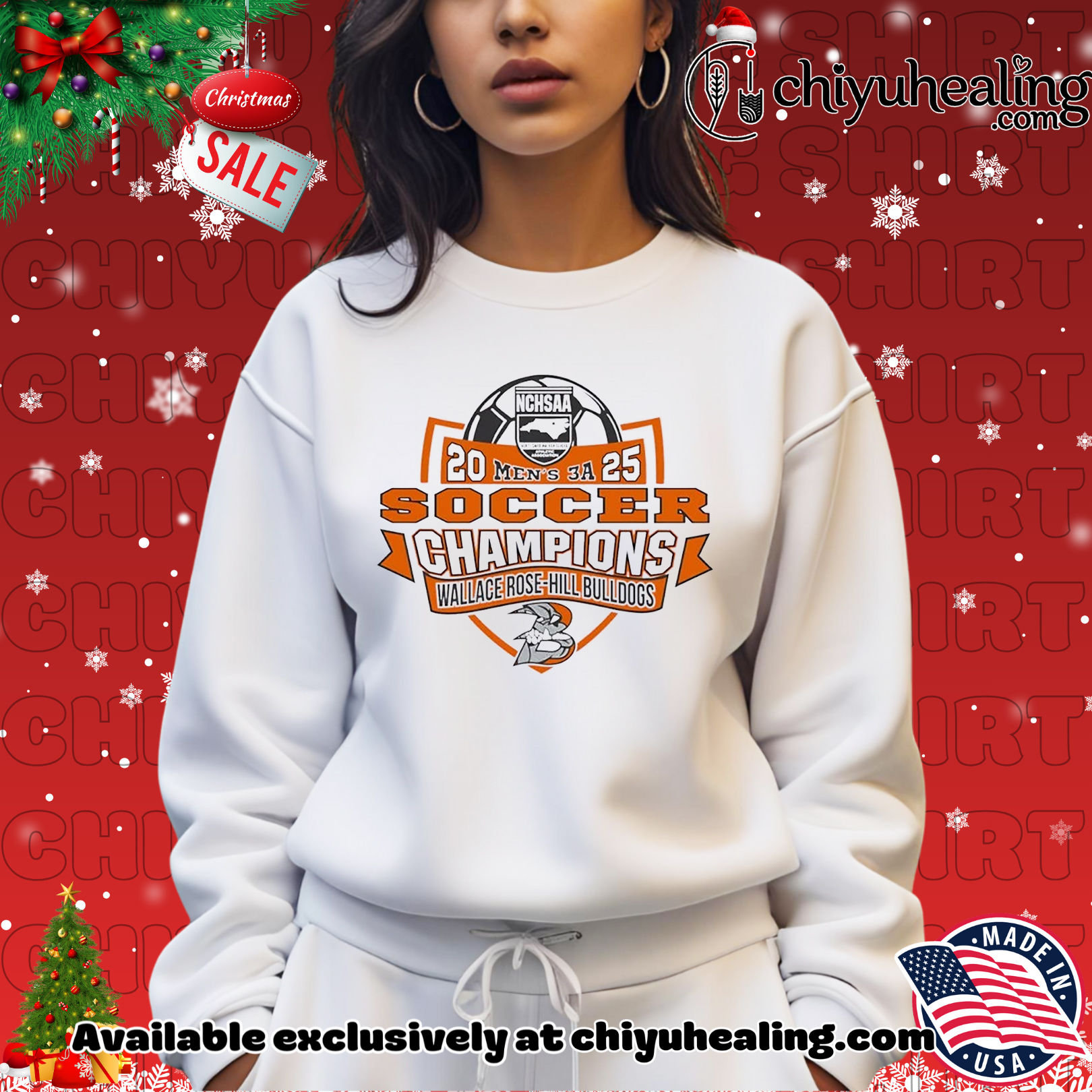 Wallace Rose-Hill Bulldogs NCHSAA Soccer Division 3A Champions 2025 Christmas ornament, Hoodie, Sweatshirt, Poster Canvas, Mug, Ornaments 3 Wallace Rose-Hill Bulldogs NCHSAA Soccer Division 3A Champions 2025 Christmas ornament, Hoodie, Sweatshirt, Poster Canvas, Mug, Ornaments