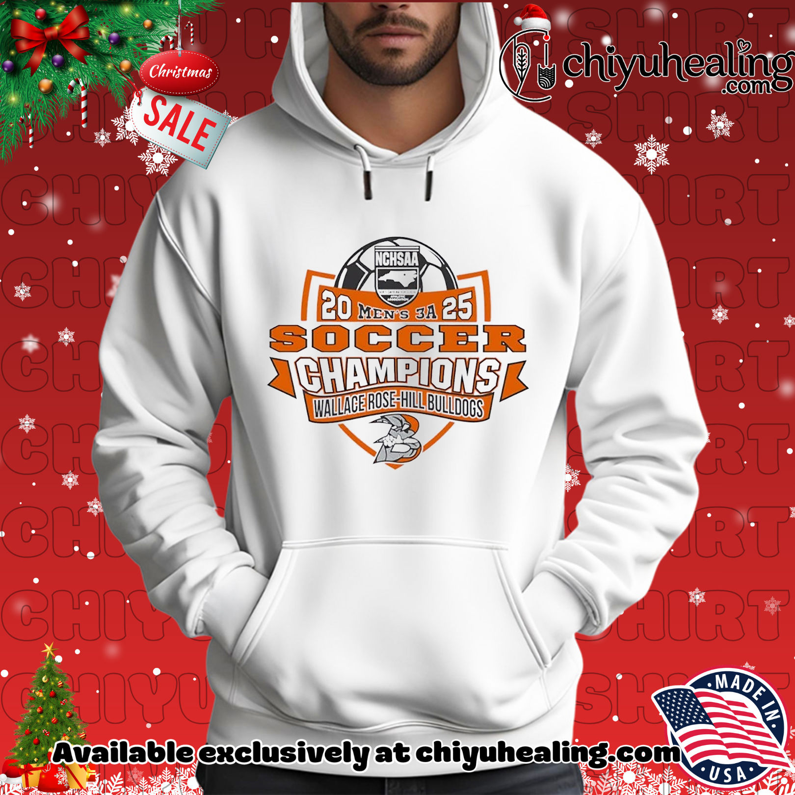 Wallace Rose-Hill Bulldogs NCHSAA Soccer Division 3A Champions 2025 Christmas ornament, Hoodie, Sweatshirt, Poster Canvas, Mug, Ornaments 2 Wallace Rose-Hill Bulldogs NCHSAA Soccer Division 3A Champions 2025 Christmas ornament, Hoodie, Sweatshirt, Poster Canvas, Mug, Ornaments