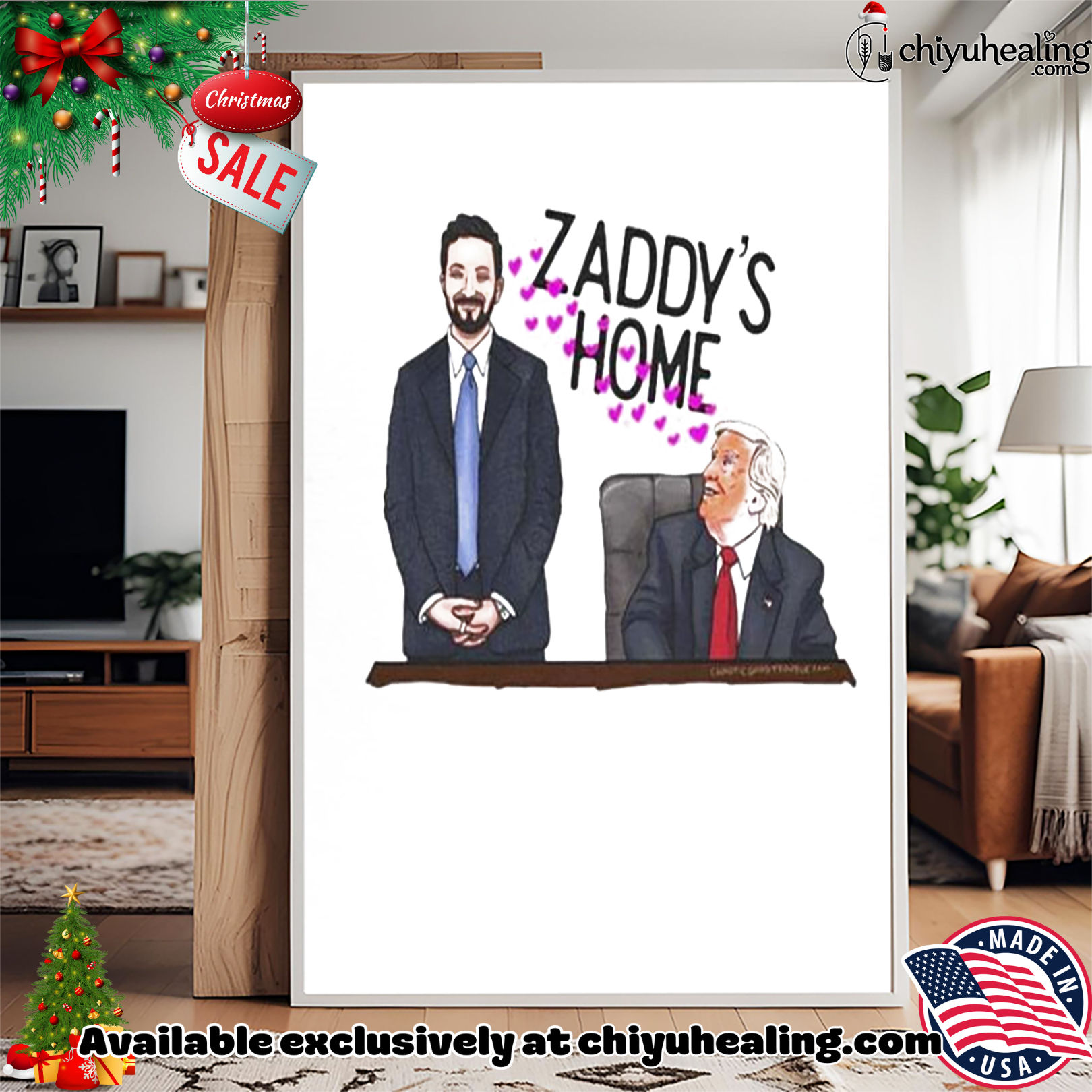 Zaddy's Home Mamdani Trump funny shirt, Hoodie, Sweatshirt, Poster Canvas, Mug, Ornaments 15 zaddy s home mamdani trump funny shirt hoodie sweatshirt tank top
