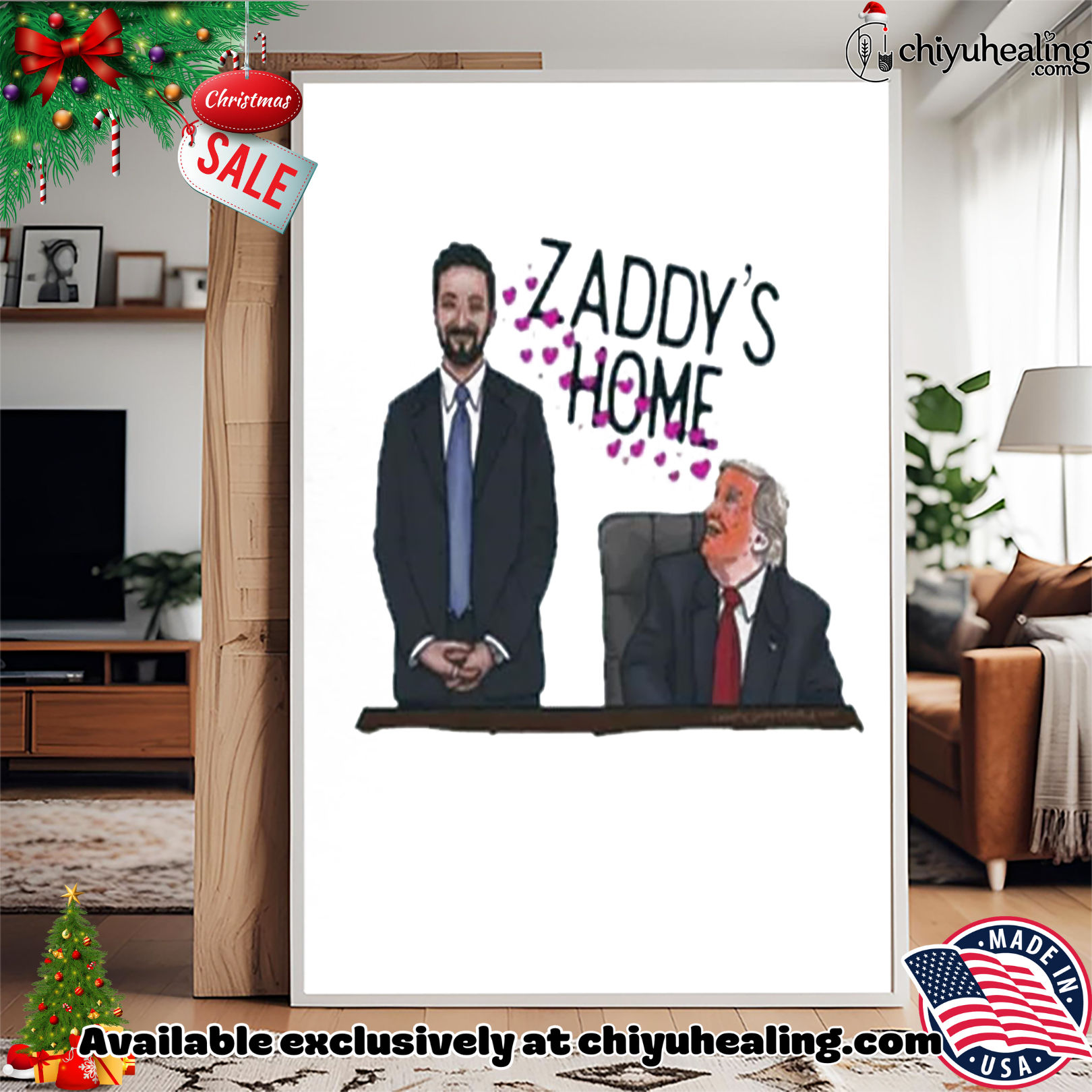 Zaddy's Home Mamdani Trump love shirt, Hoodie, Sweatshirt, Poster Canvas, Mug, Ornaments 15 zaddy s home mamdani trump love shirt hoodie sweatshirt tank top
