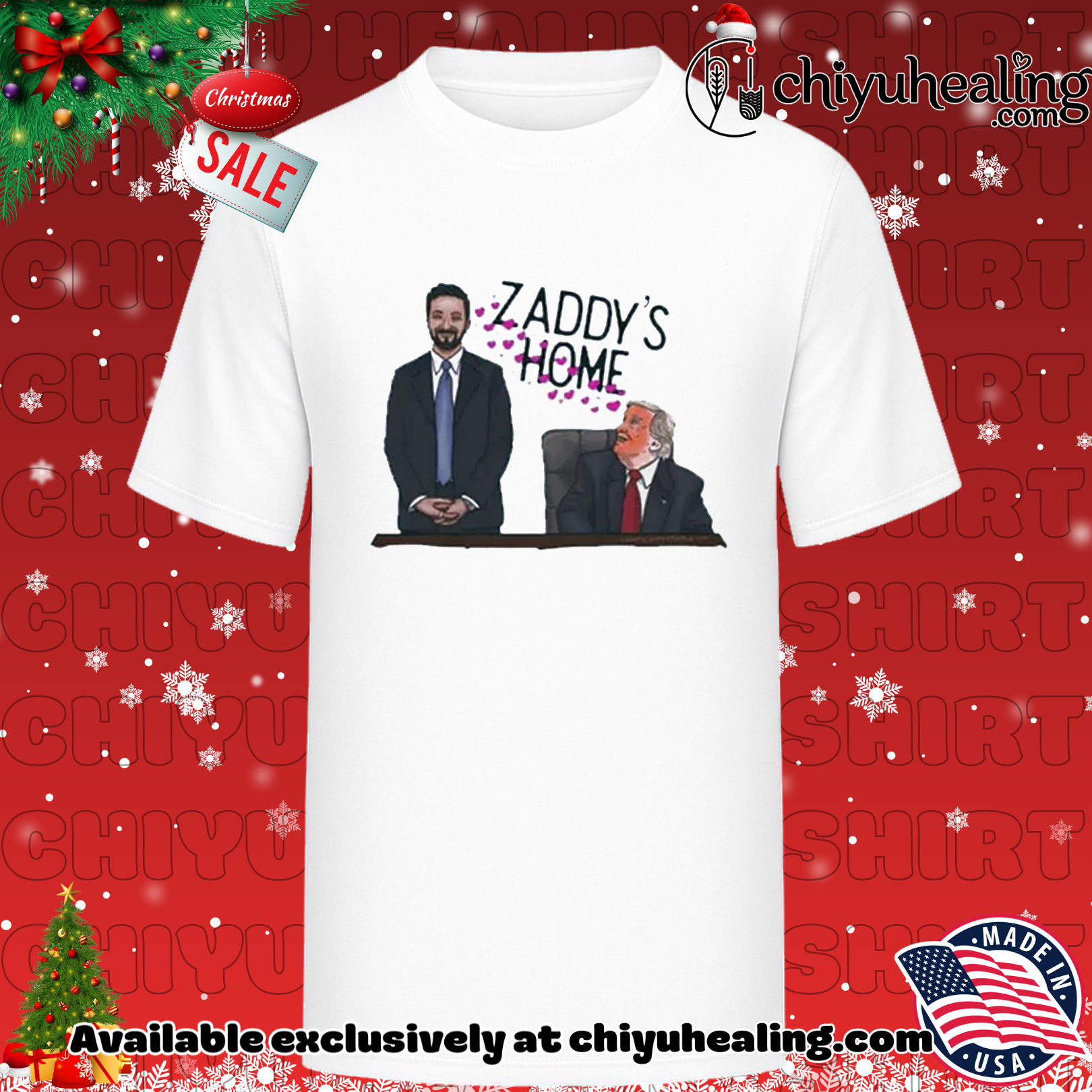 Zaddy's Home Mamdani Trump love shirt, Hoodie, Sweatshirt, Poster Canvas, Mug, Ornaments