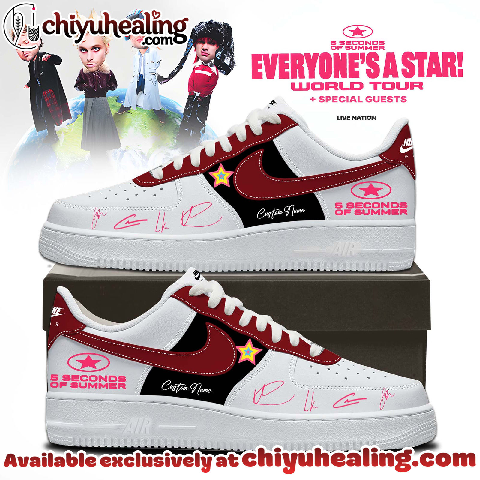 5SOS EVERYONES A STAR World Tour Air Force 1 - Ver 5