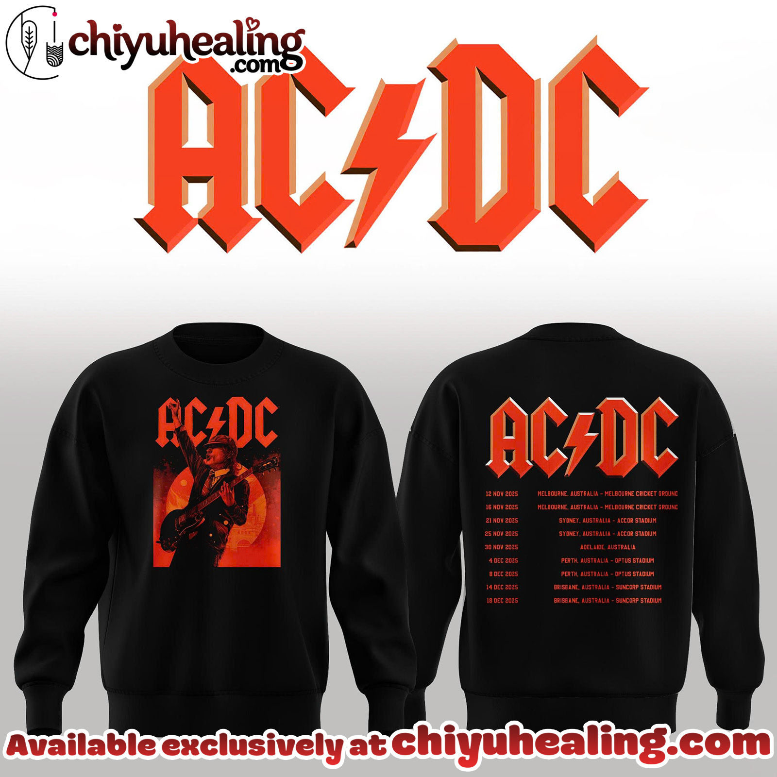 ACDC Australia Tour 2025 Limited Sweashirt, Tshirt, Hoodie