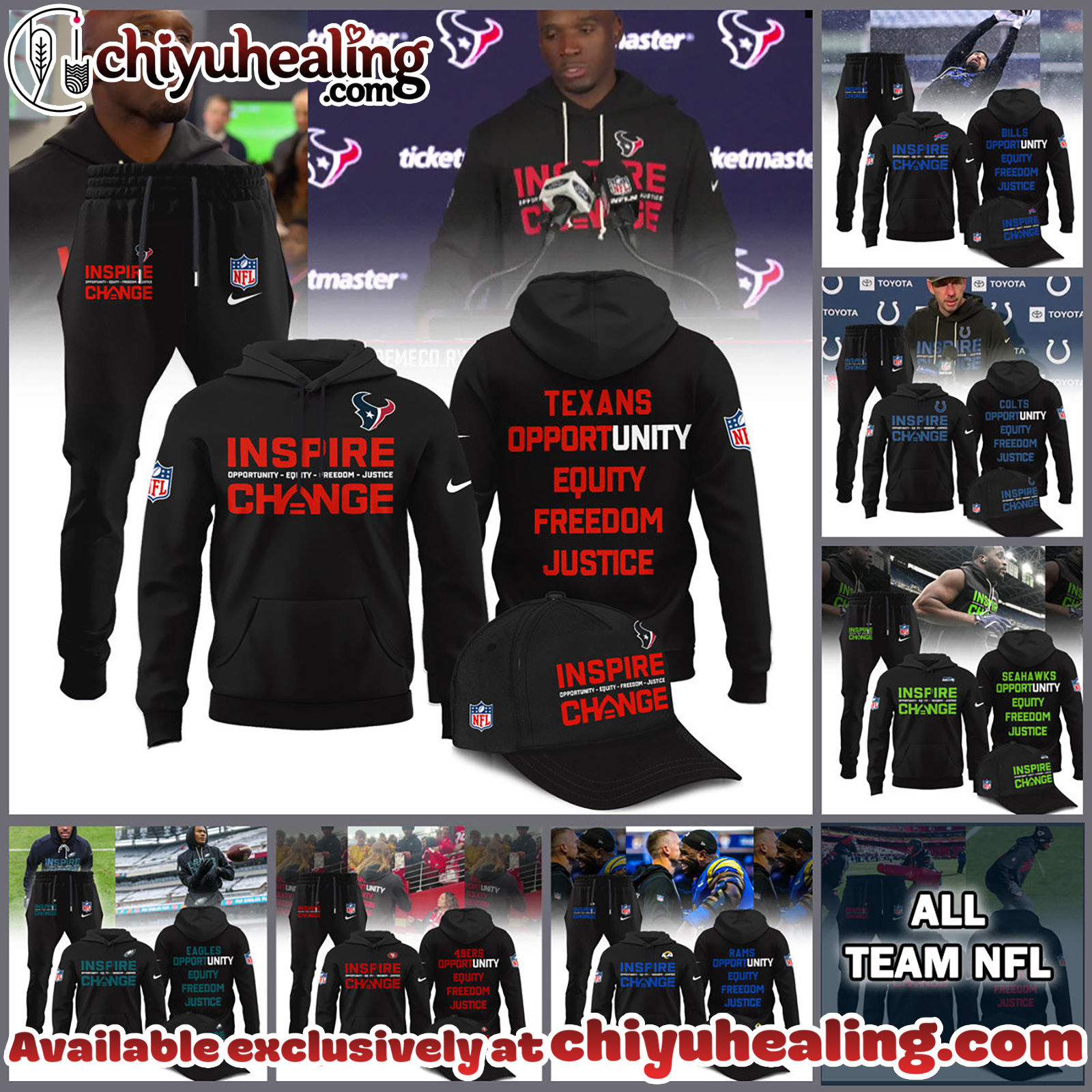 All Team NFL 2025 Inspire Change Limited Edition Hoodie, Sweatshirt, T-shirt