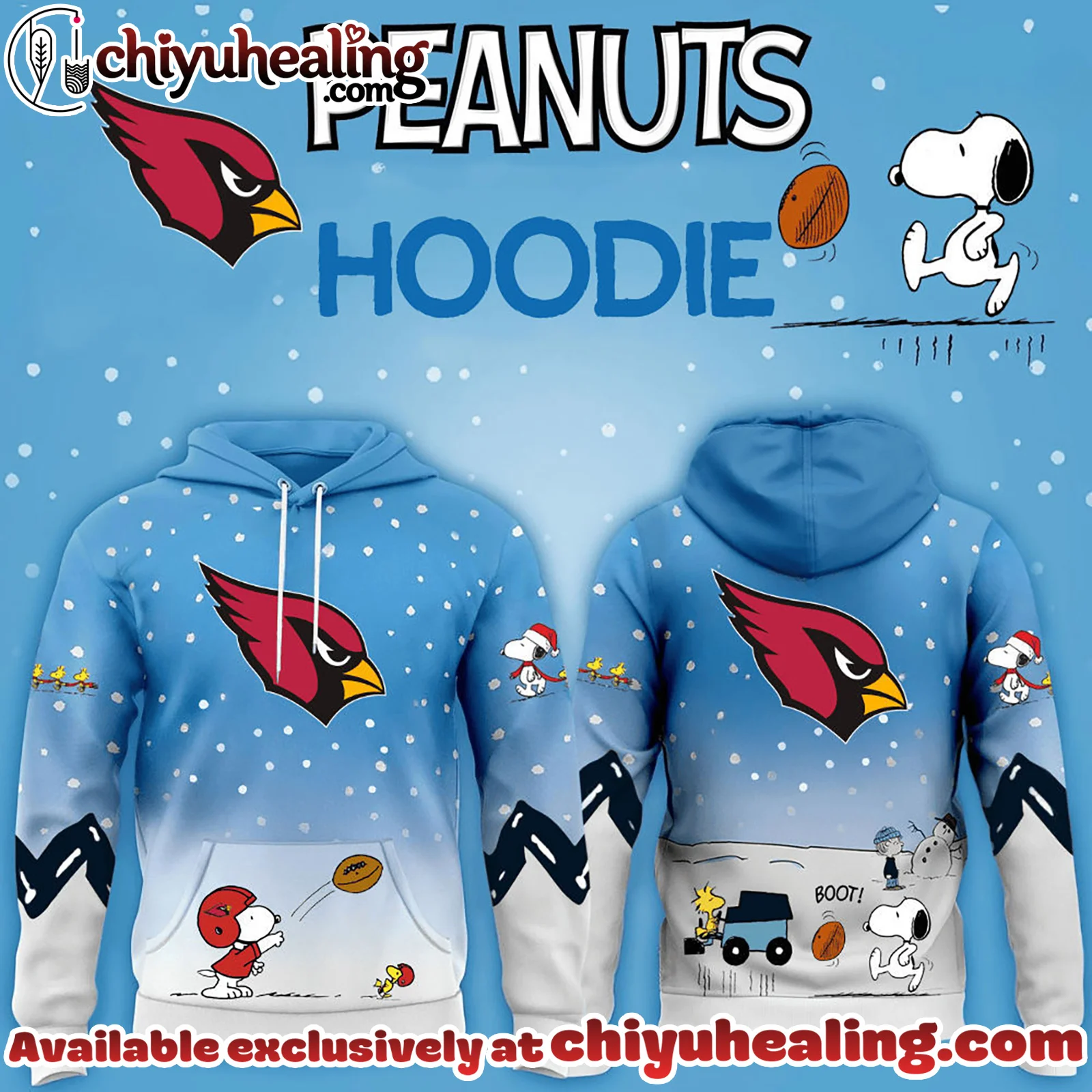 All Team NFL Arizona Cardinals x Peanuts Hoodie Christmas Limited Edition-3D Unisex Hoodie, Shirt, Sweatshirt