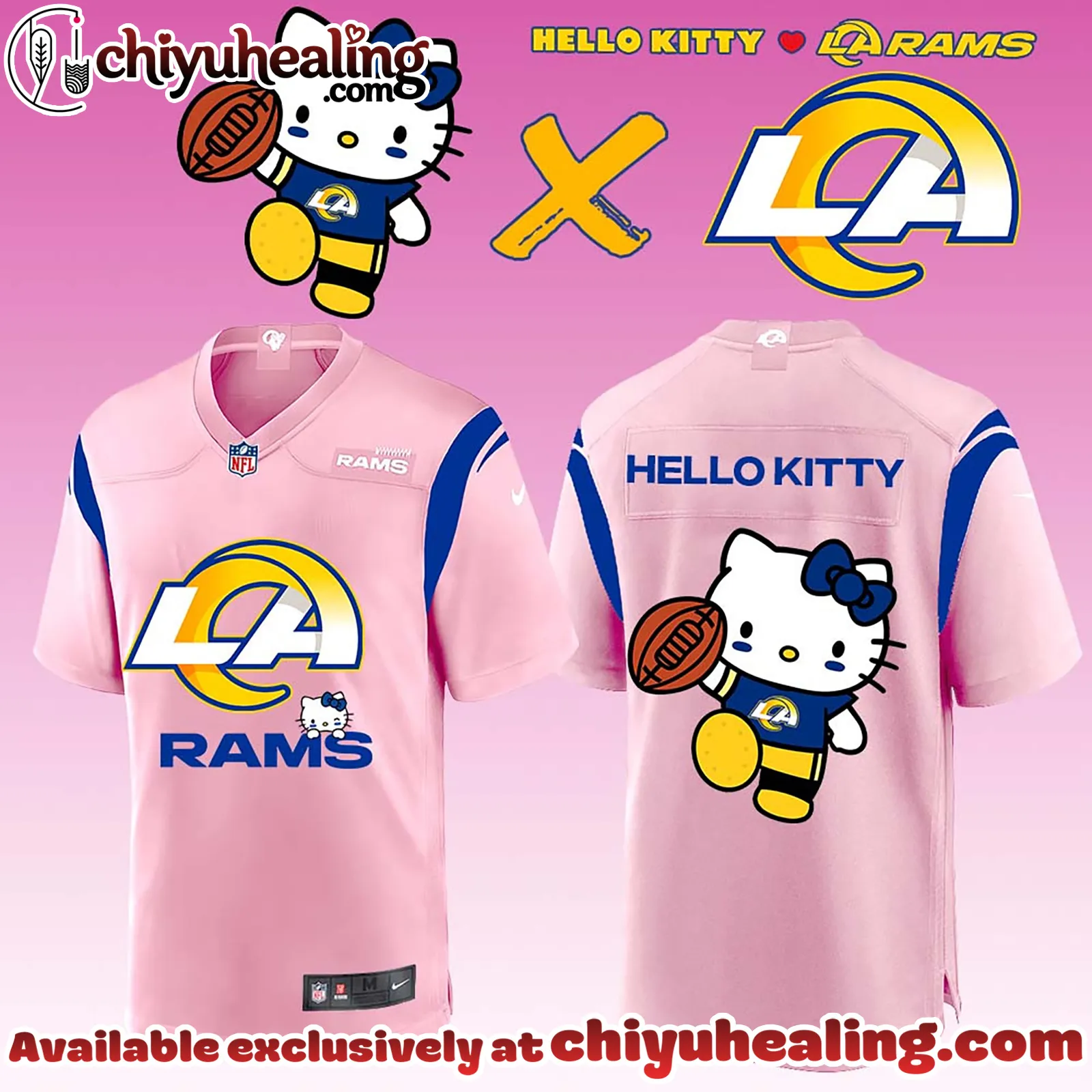 All Team NFL Los Angeles Rams x Hello Kitty Limited Jersey 1 - Ver 3