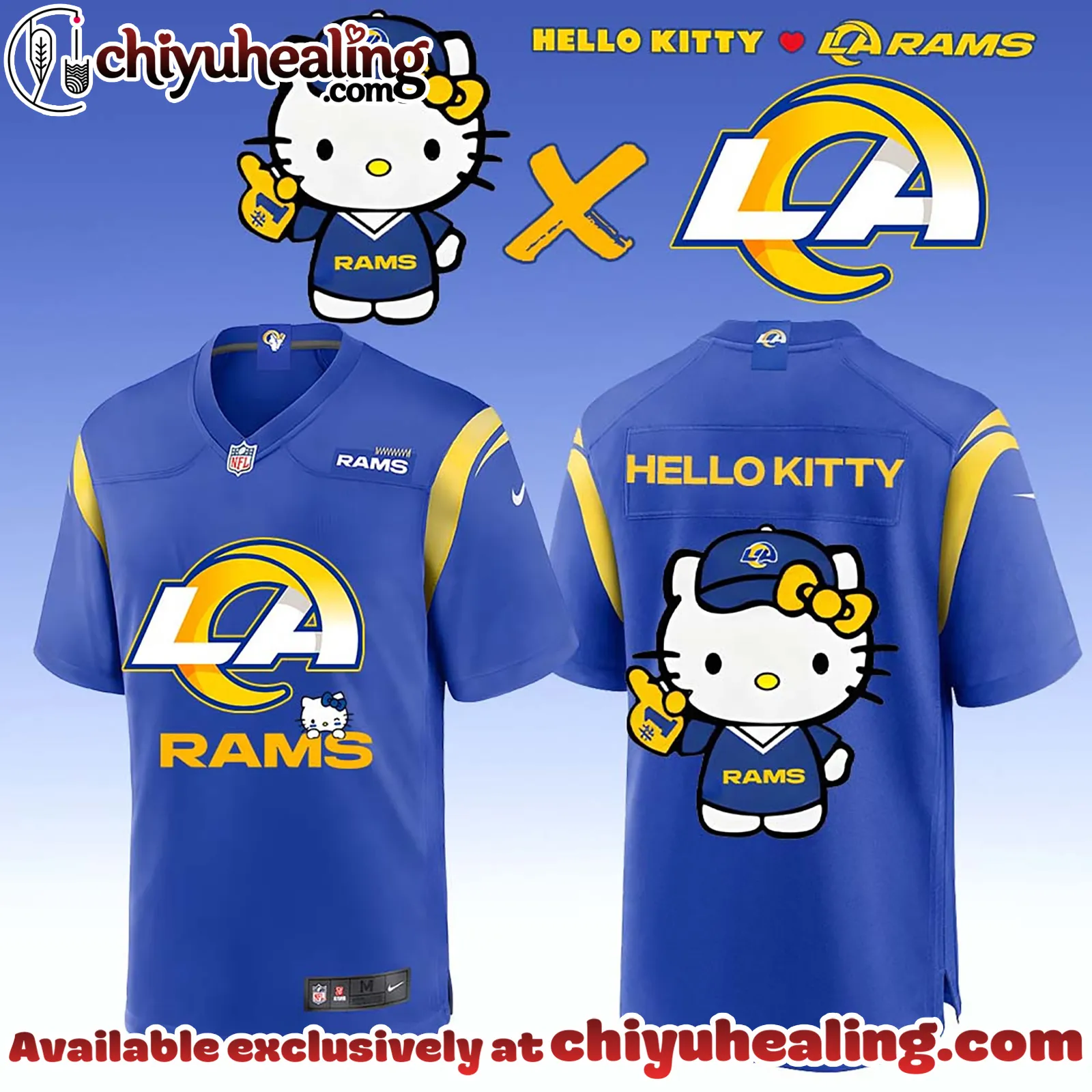 All Team NFL Los Angeles Rams x Hello Kitty Limited Jersey 2 - Ver 2