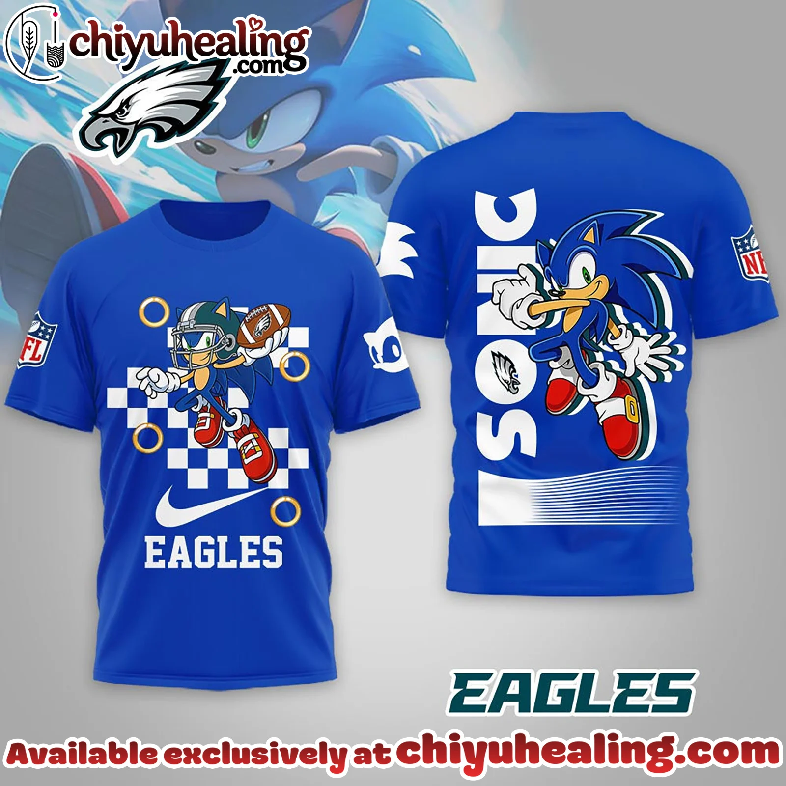 All Team NFL Philadelphia Eagles Premium NFL Sonic The Hedgehog 3D Shirt, Hoodie, Sweatshirt