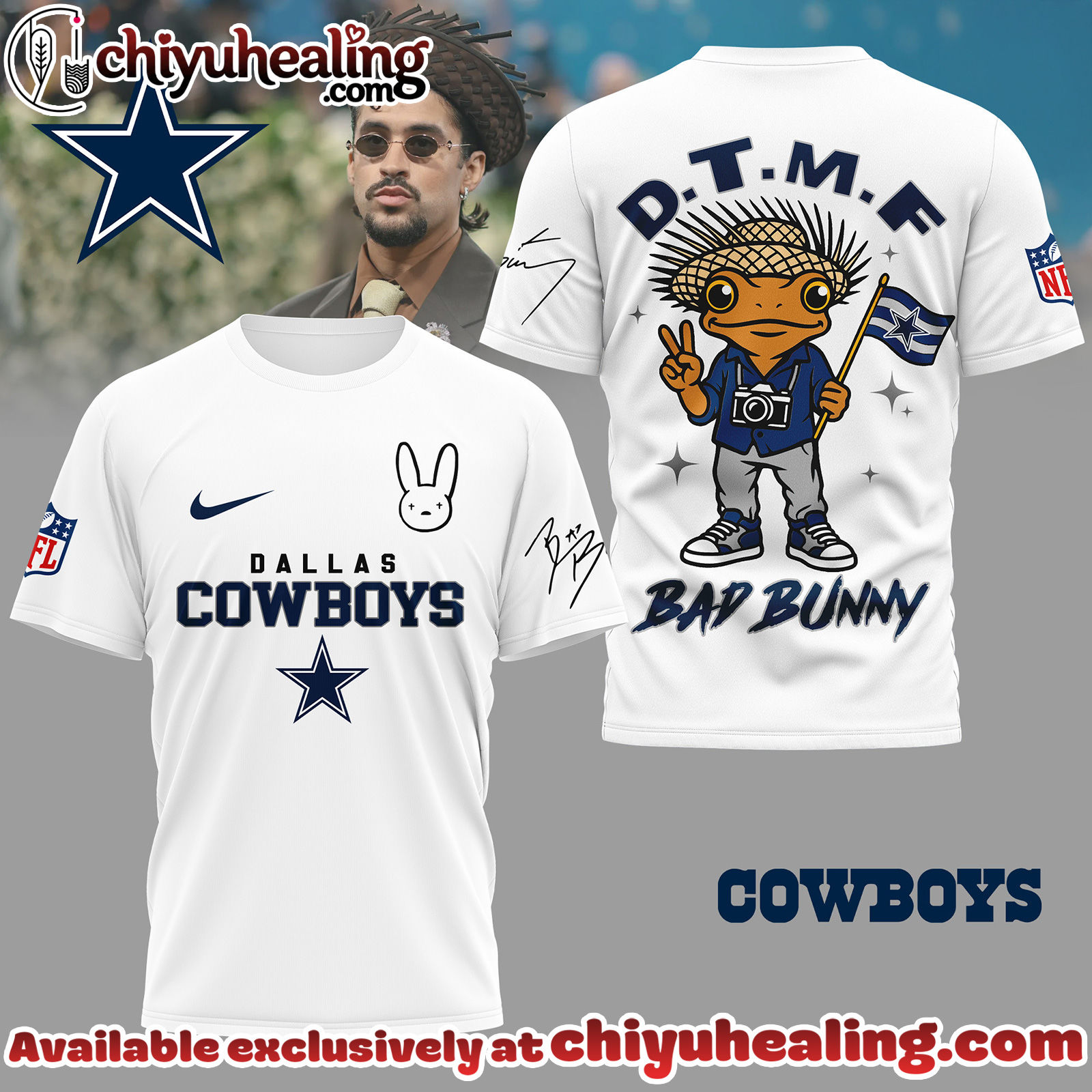 All Team NFL x Bad Buuny Premium NFL 3D Tshirt, Hoodie, Sweatshirt