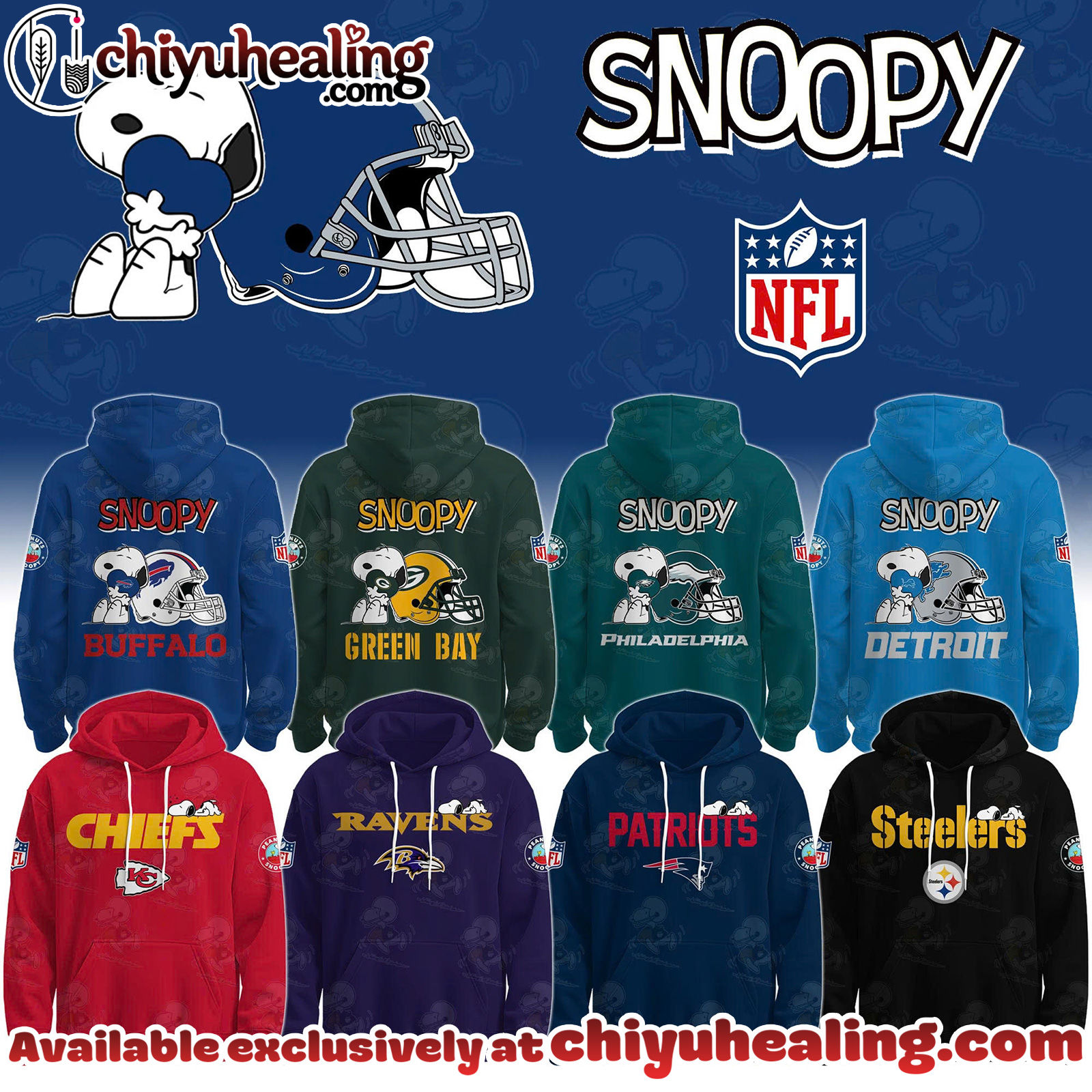ALL TEAM NFL x Snoopy Hoodie, Sweatshirt, T-shirt Limited Edition - Selling Out Fast Click To Select Team