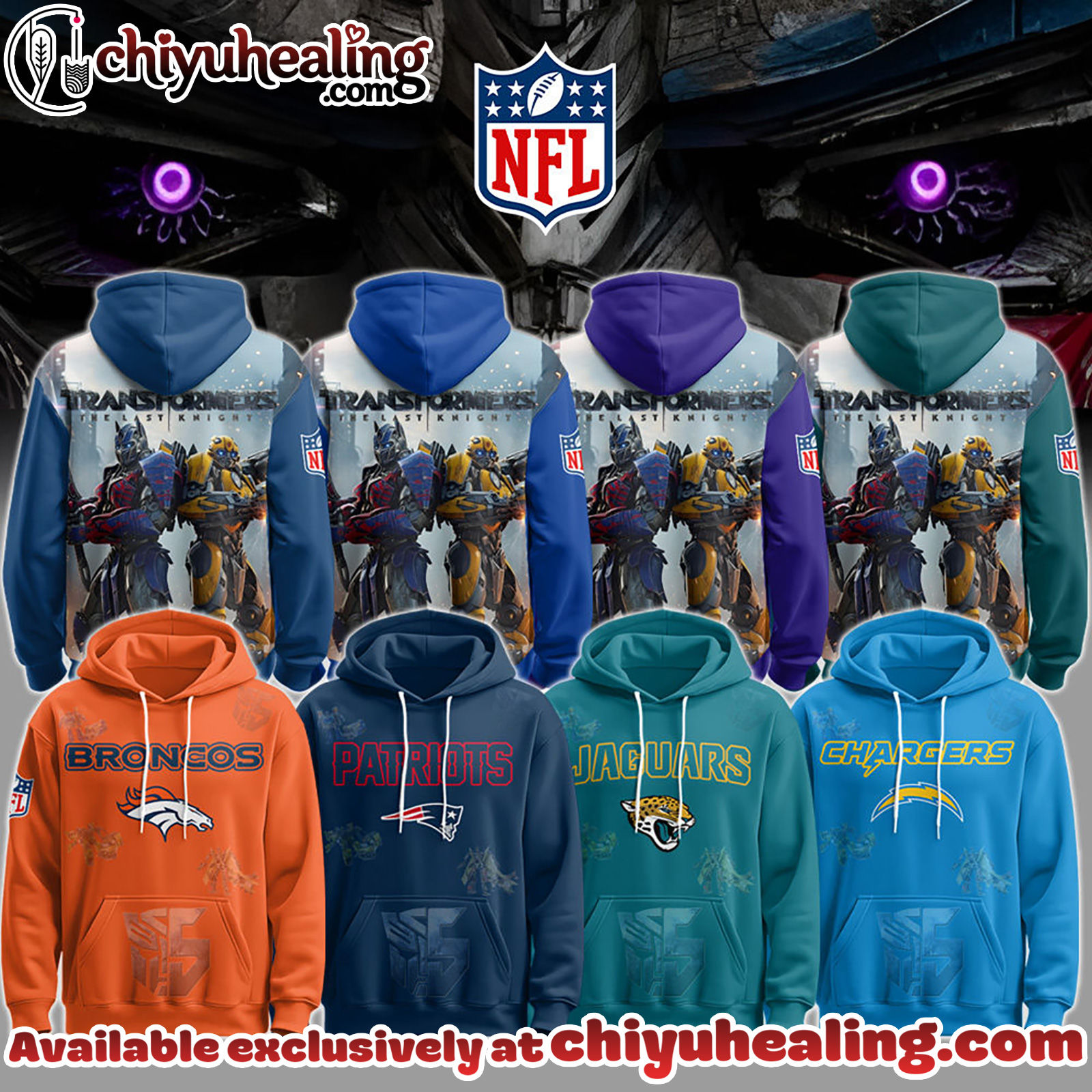 All Team NFL x Transformers Hoodie, T-Shirt, Sweatshirt Limited Edition