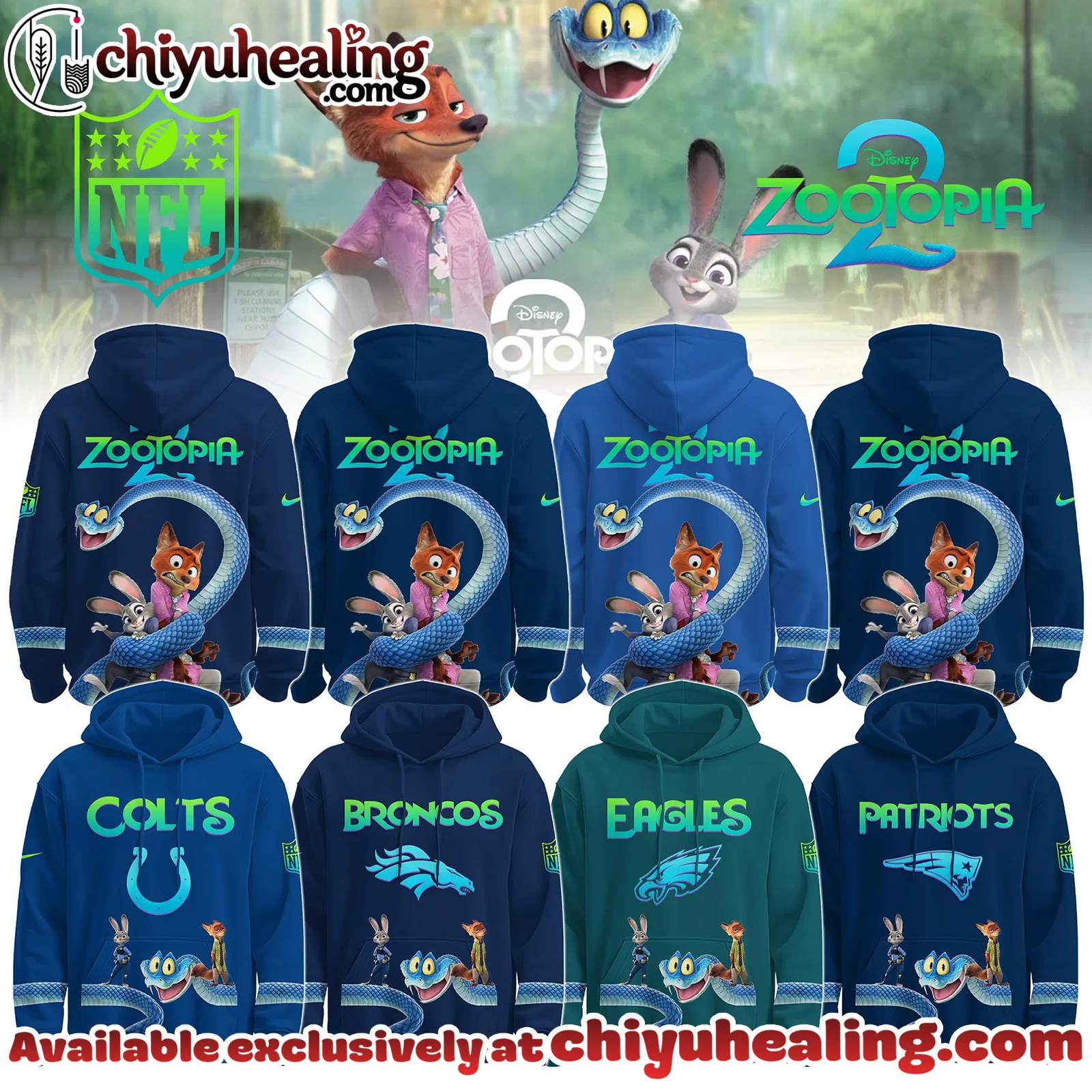 All Team NFL x Zootopia 2 Hoodie Limited Edition Selling Out Fast