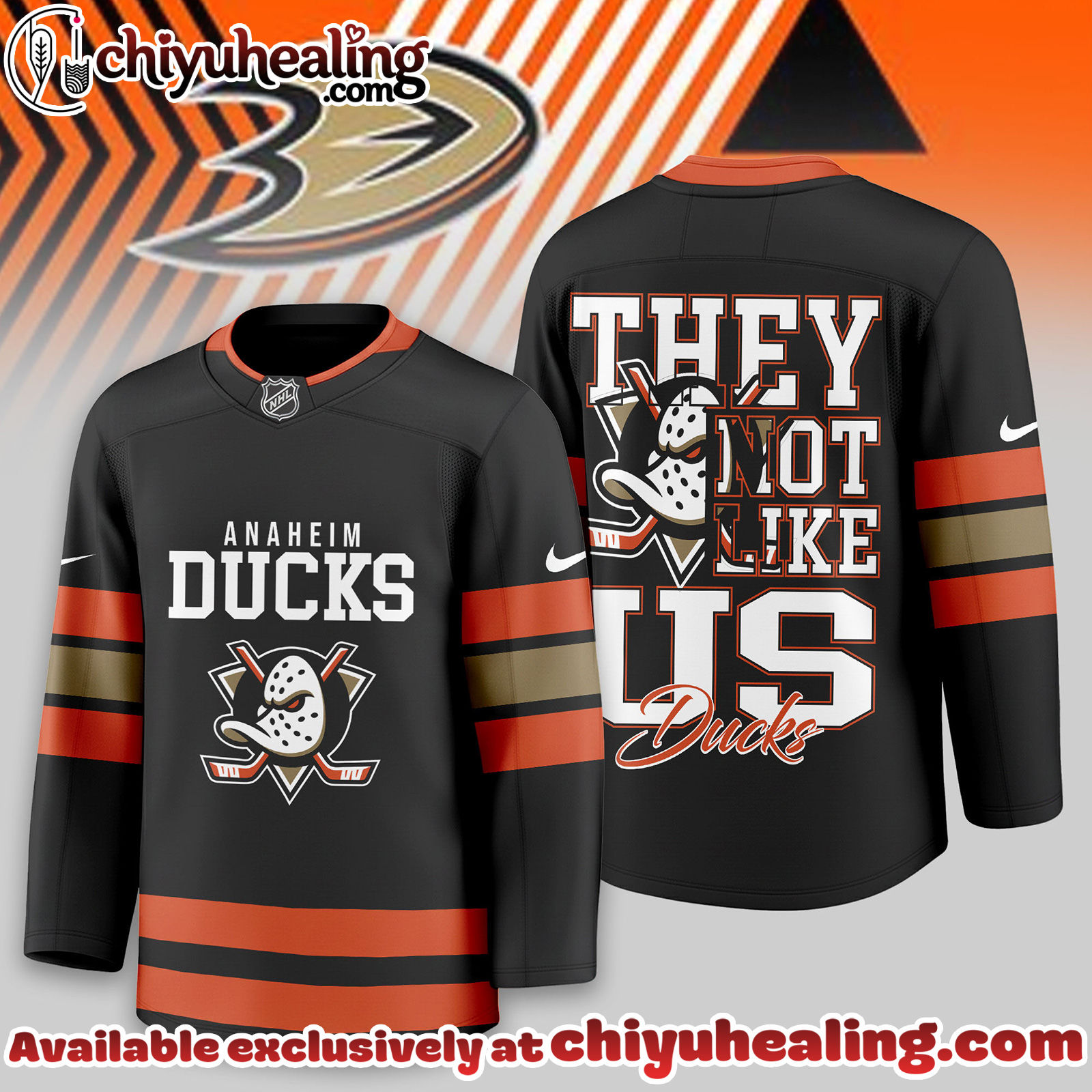 Anaheim Ducks Premium NHL They Not Like Us Hockey Jersey - Ver 2