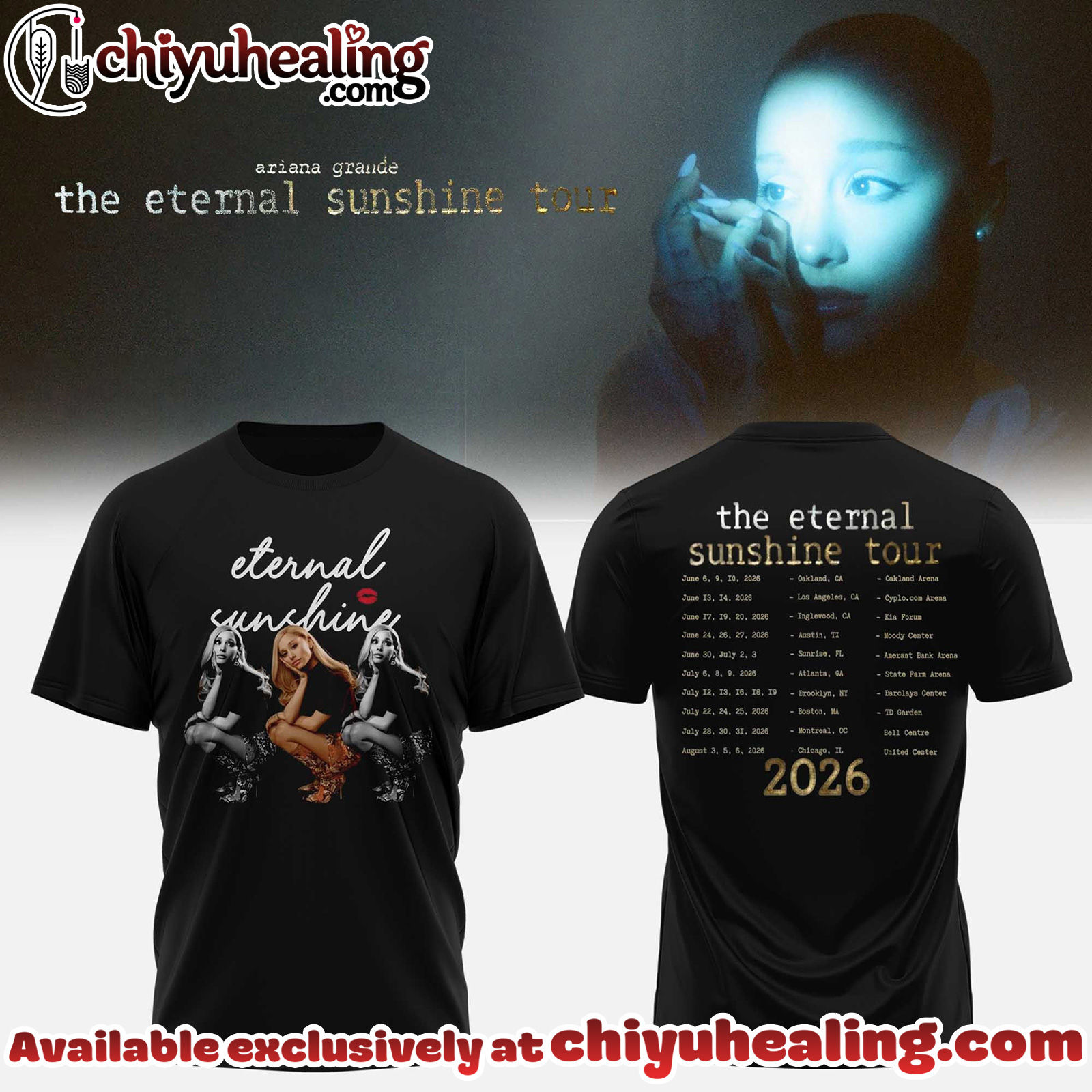 Ariana Grande - The Eternal Sunshine Tour 2026 Collection Hoodie, Sweatshirt, Tshirt - Ver 8