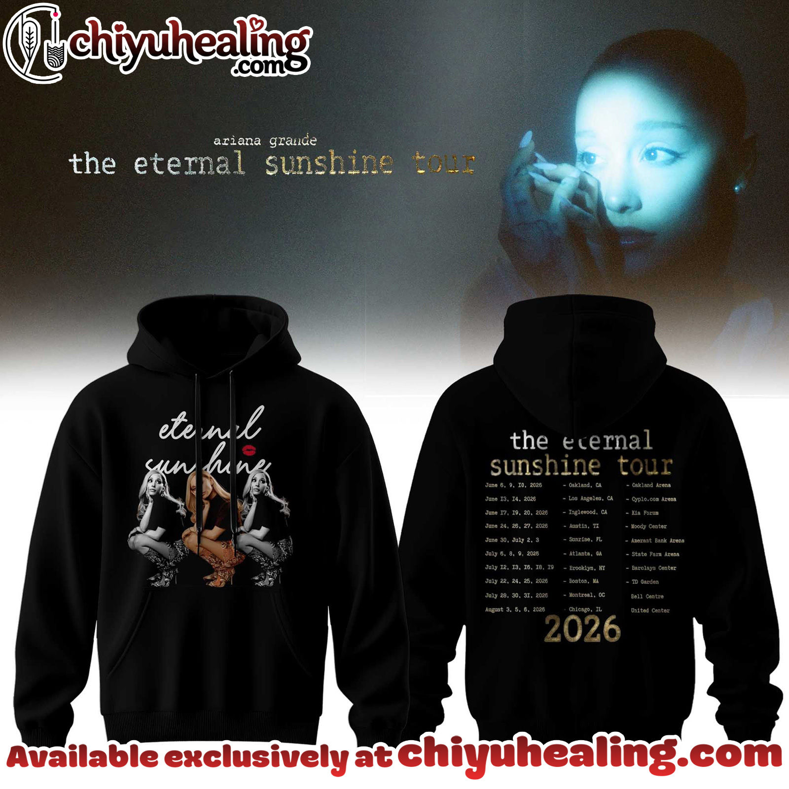 Ariana Grande - The Eternal Sunshine Tour 2026 Collection Hoodie, Sweatshirt, Tshirt - Ver 4