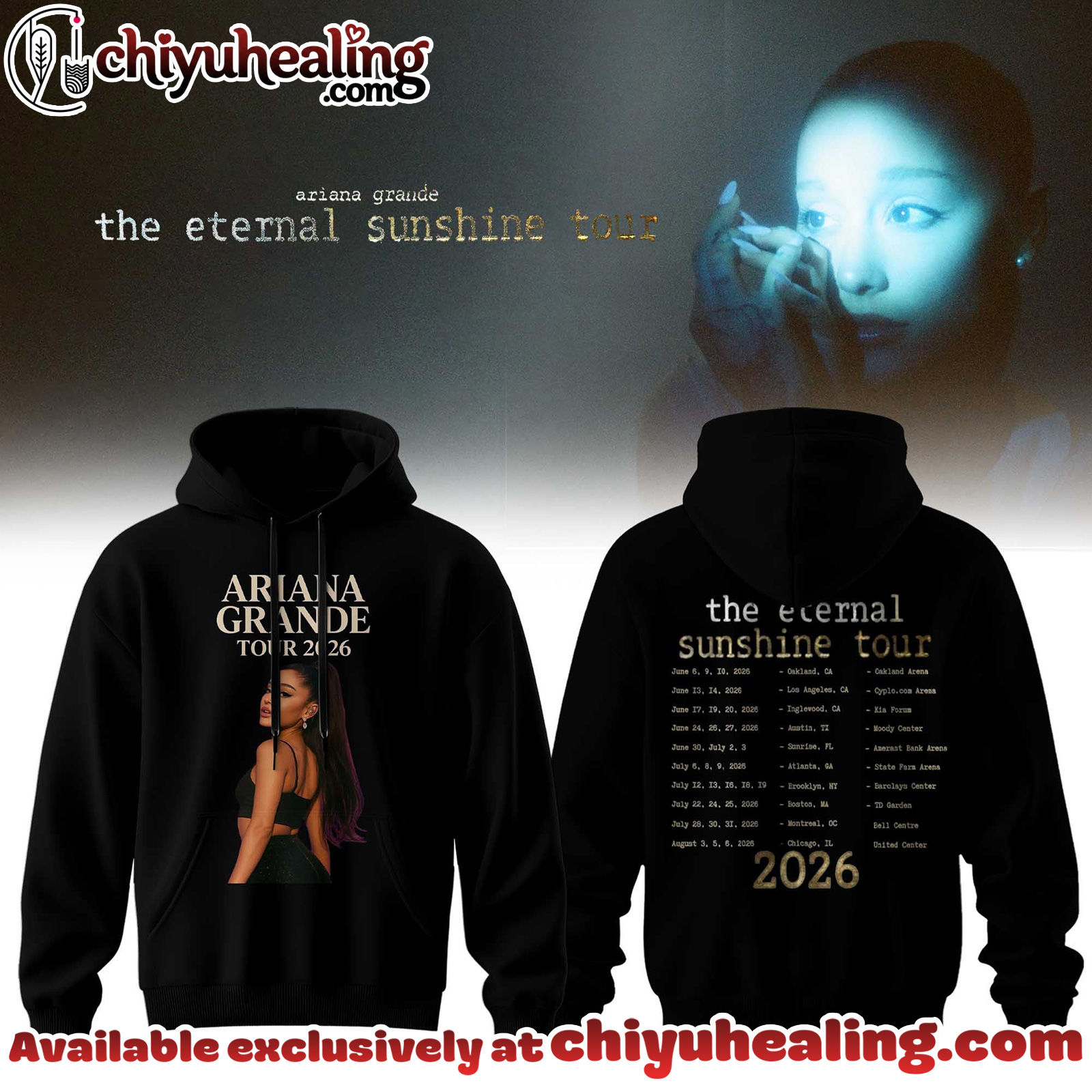 Ariana Grande - The Eternal Sunshine Tour 2026 Collection Hoodie, Sweatshirt, Tshirt - Ver 3