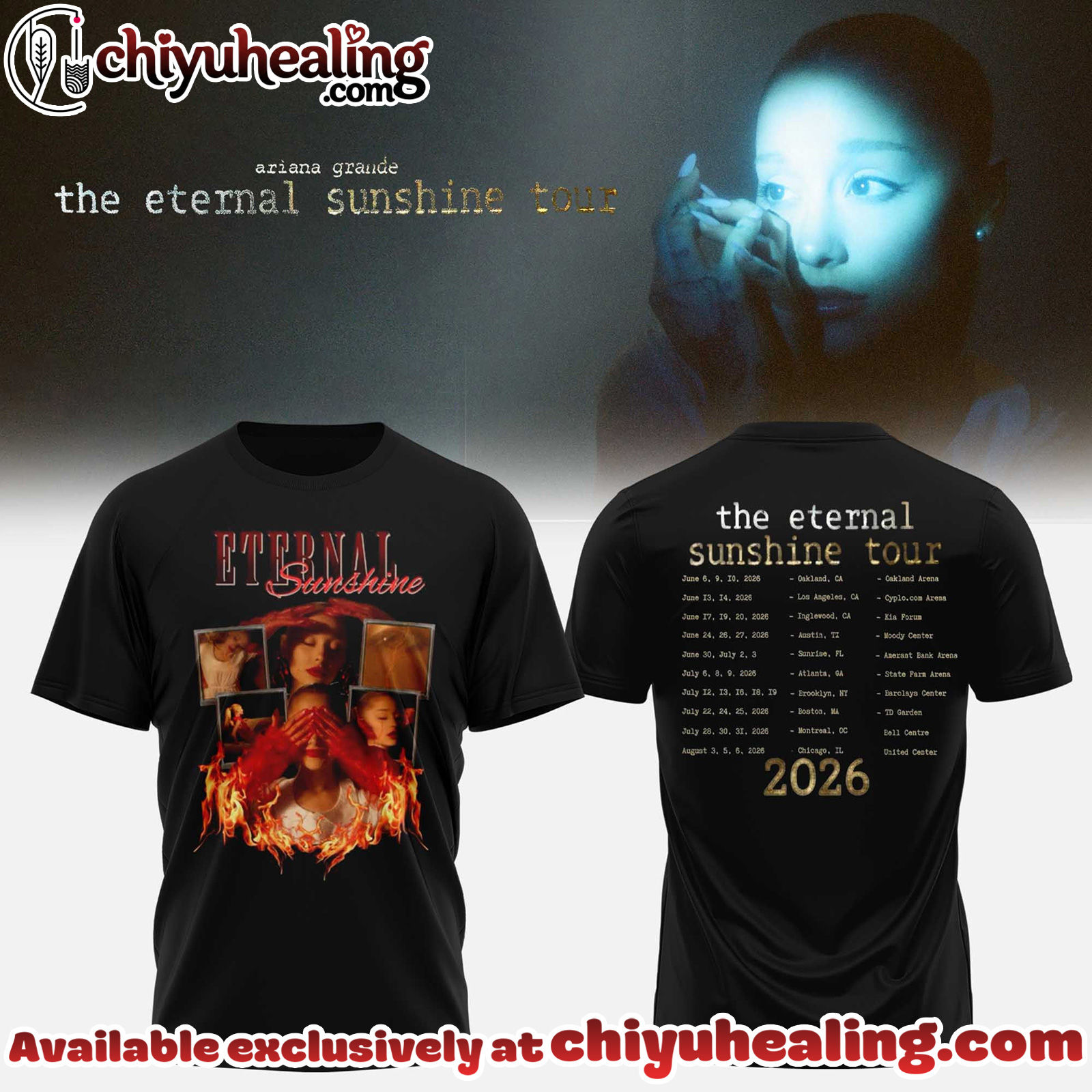 Ariana Grande - The Eternal Sunshine Tour 2026 Collection Hoodie, Sweatshirt, Tshirt - Ver 7