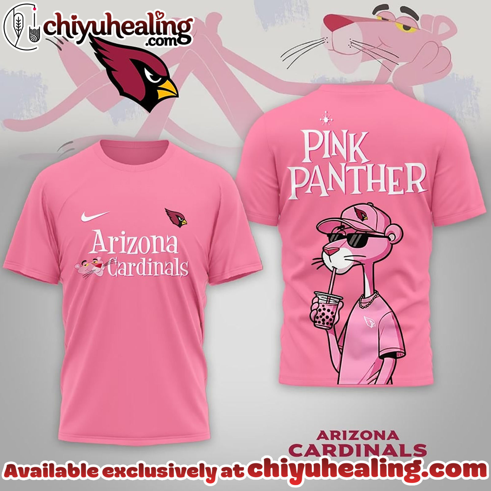 Arizona Cardinals Premium NFL Pink Panther 3D Shirt, Hoodie, Sweatshirt, All Team NFL
