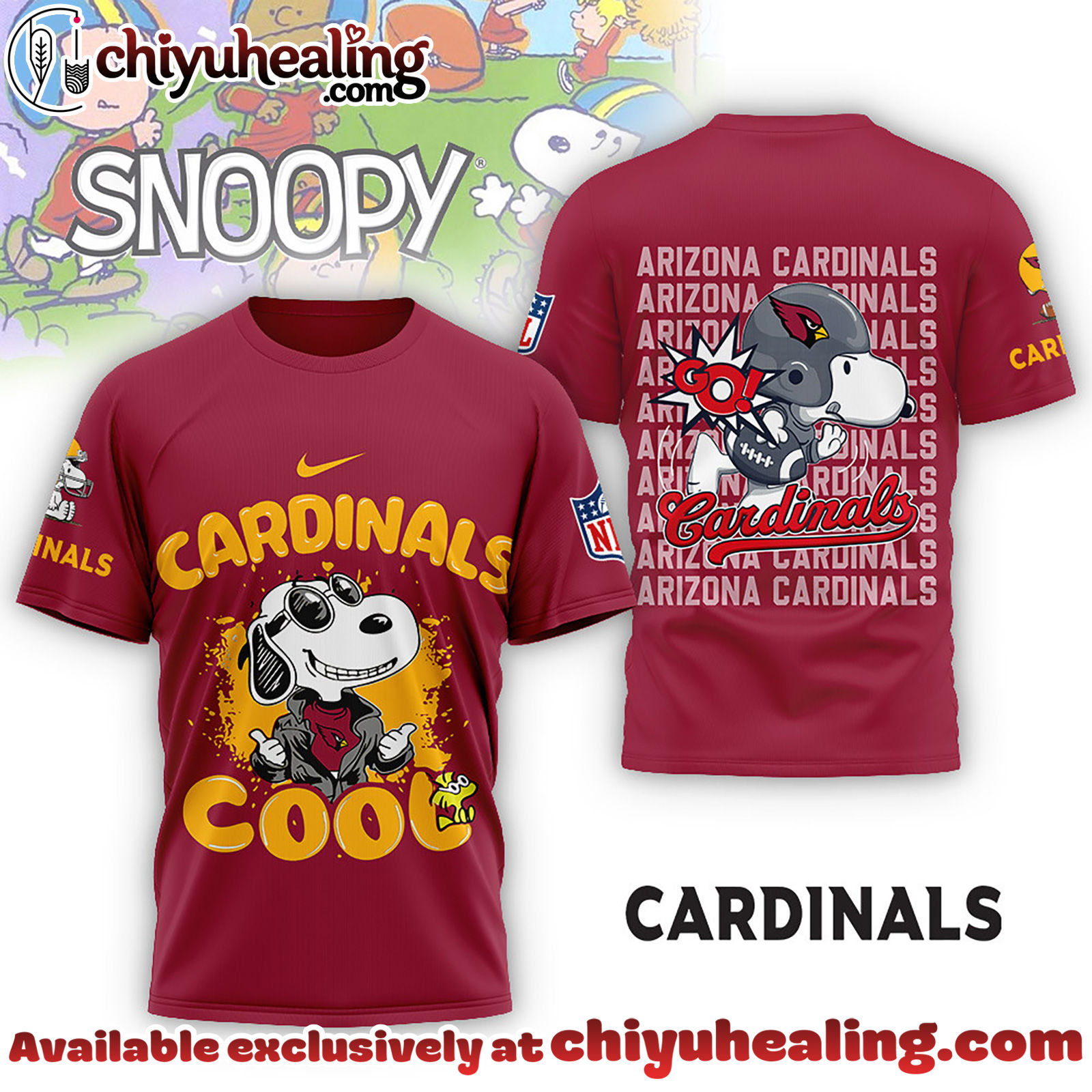 Arizona Cardinals Premium NFL Snoopy Cool Shirt, Hoodie, Sweatshirt, All Team NFL